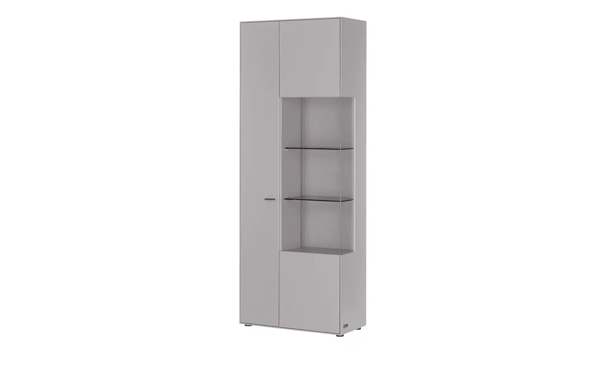 Jette Home Vitrine Como ¦ grau ¦ Maße (cm): B: 77 H: 206 T: 38.0 Schränke günstig online kaufen