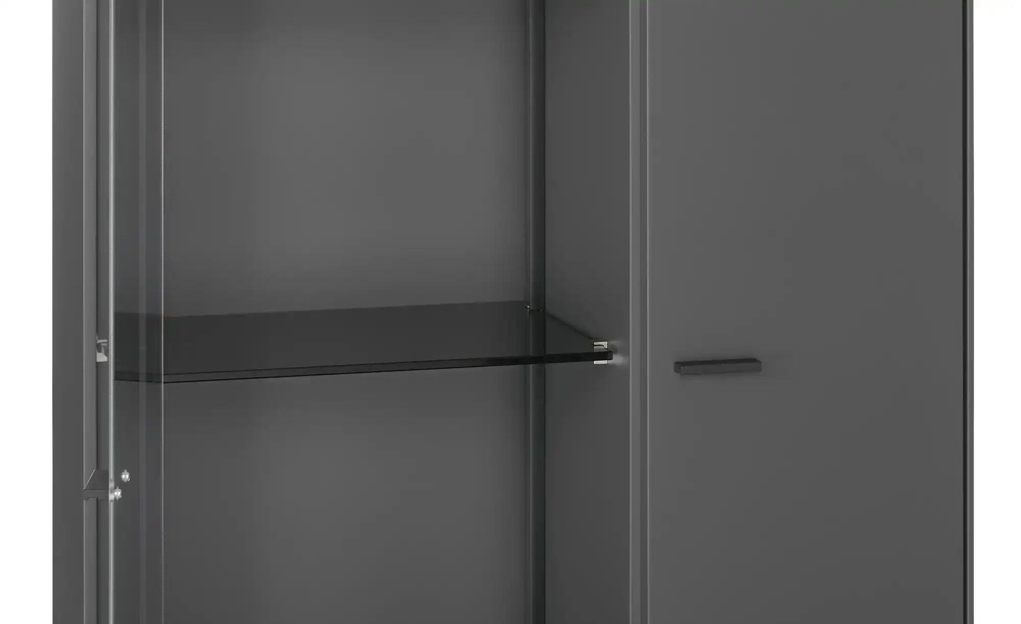 Jette Home Vitrine  Como ¦ grau ¦ Maße (cm): B: 77 H: 206 T: 38.0 Schränke günstig online kaufen