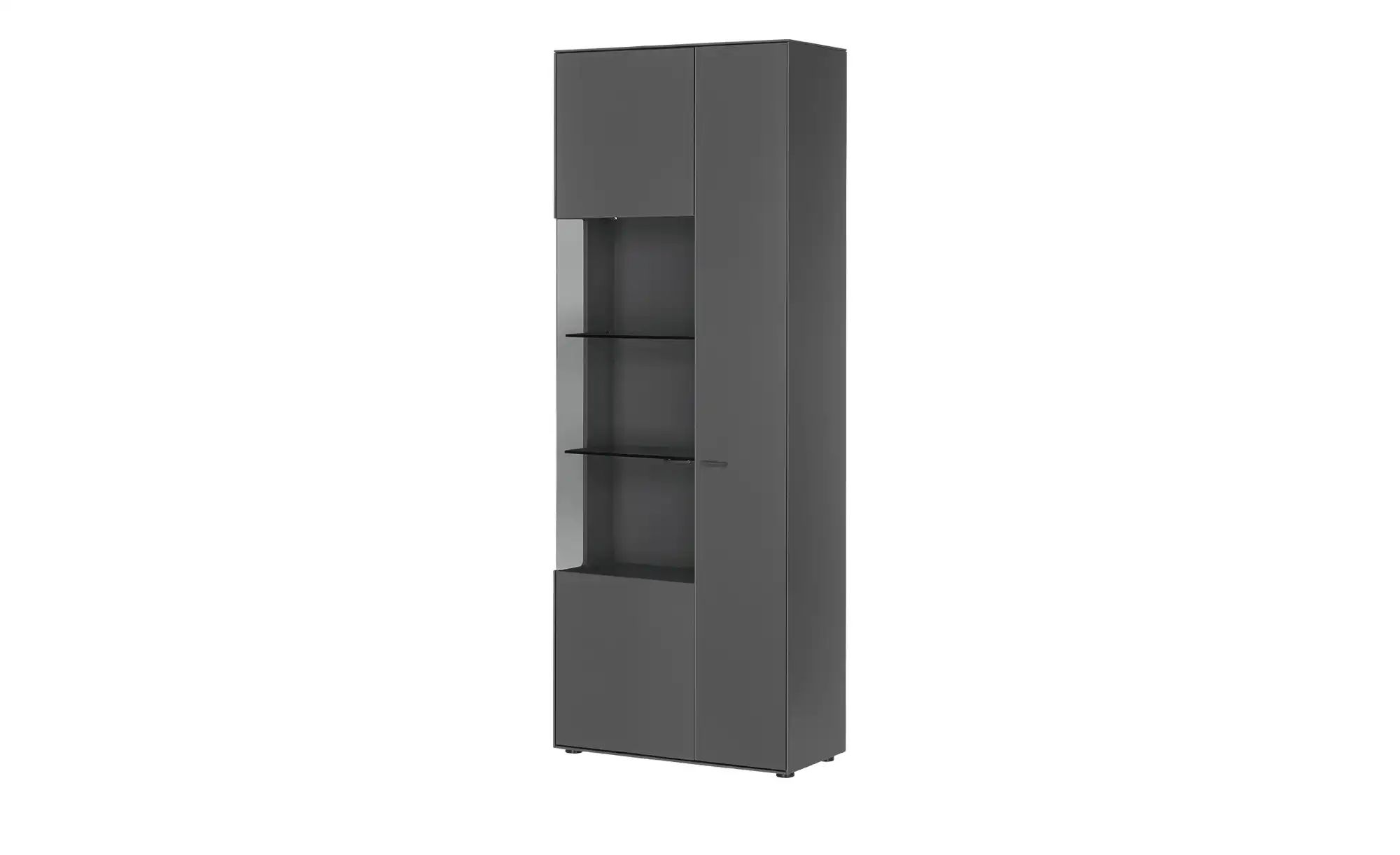 Jette Home Vitrine  Como ¦ grau ¦ Maße (cm): B: 77 H: 206 T: 38.0 Schränke günstig online kaufen