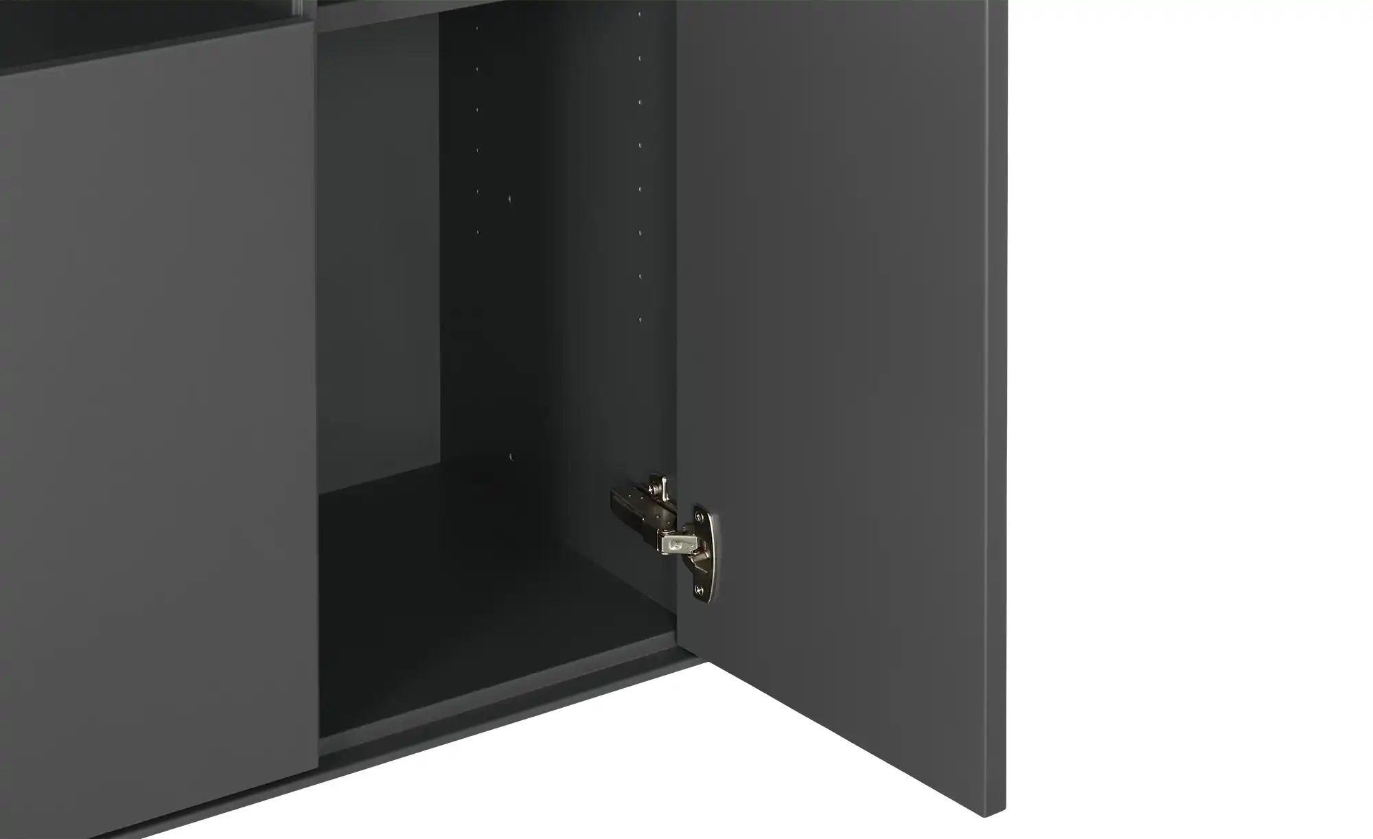 Thumbnail - Jette Home Vitrine  Como ¦ grau ¦ Maße (cm): B: 77 H: 206 T: 38.0 Schränke > Vitrinen - Höffner