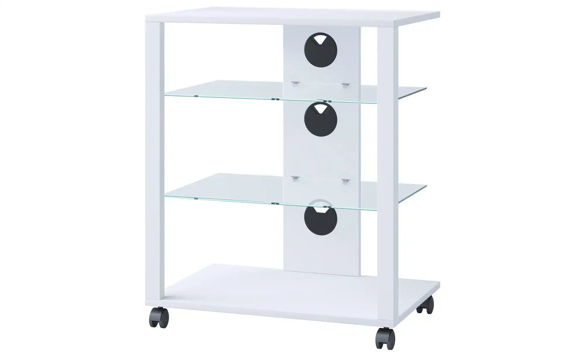 VCM Media-Board "Hifi Möbel Rack Glas Phono Mediaregal Folas Rollen", (VCM günstig online kaufen