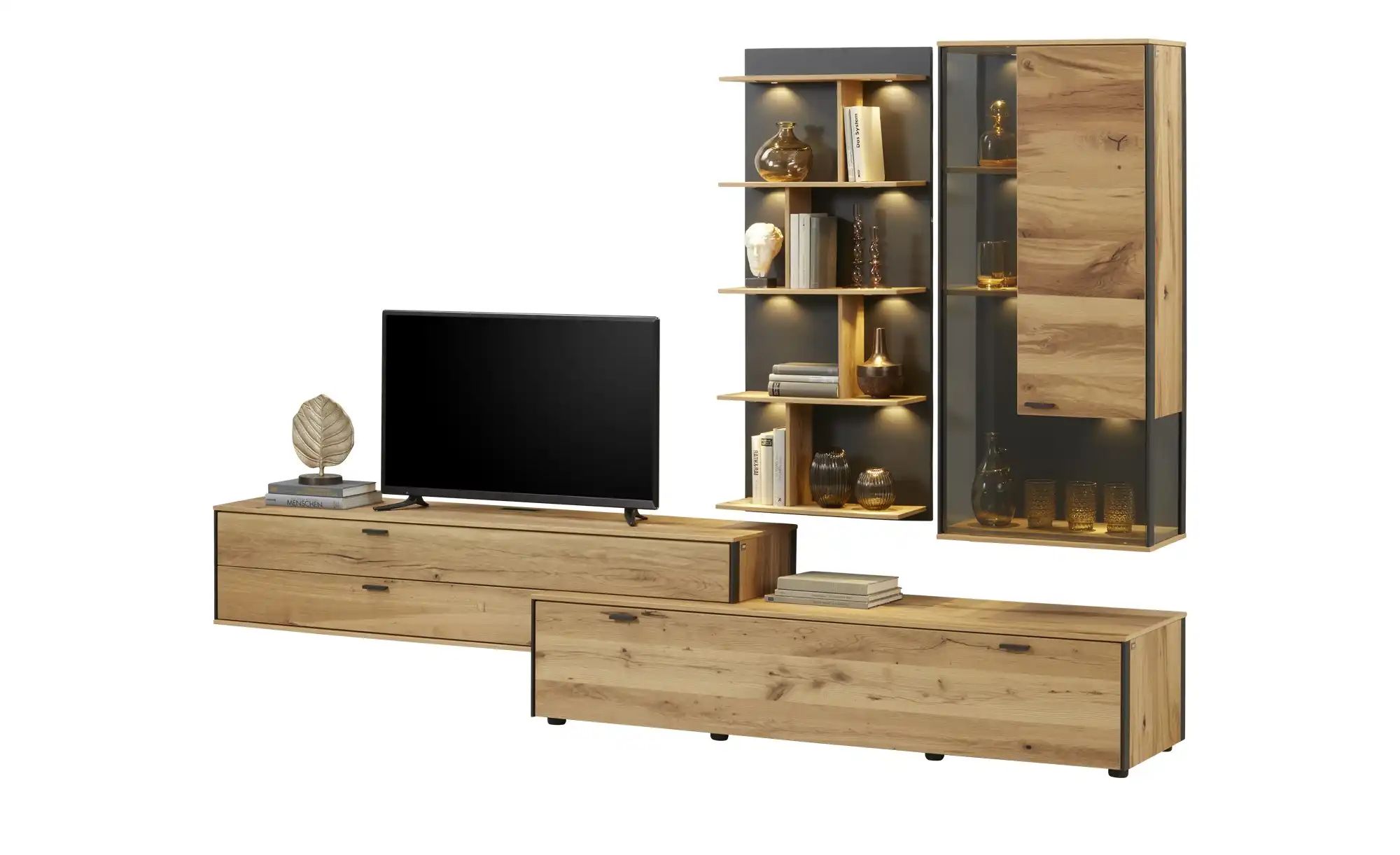 Thumbnail - SCHÖNER WOHNEN Kollektion Wohnkombination Andra ¦ holzfarben ¦ Maße (cm): B: 303 H: 207 T: 53.0 Kommoden & Sideboards >...