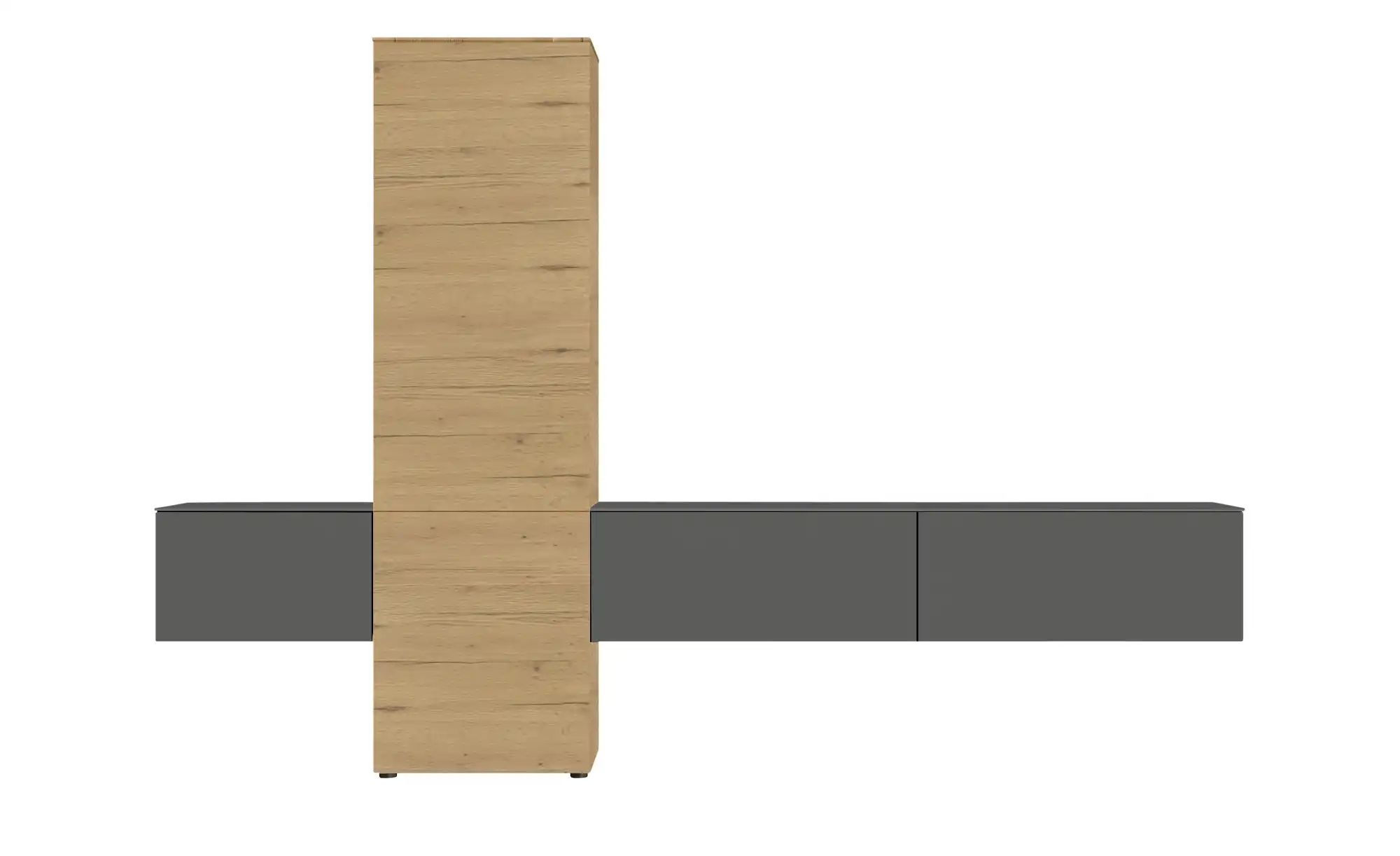 Thumbnail - Content Wohnwand Style ¦ grau ¦ Maße (cm): B: 301 H: 205 T: 38.0 Kommoden & Sideboards > Wohnwände - Höffner