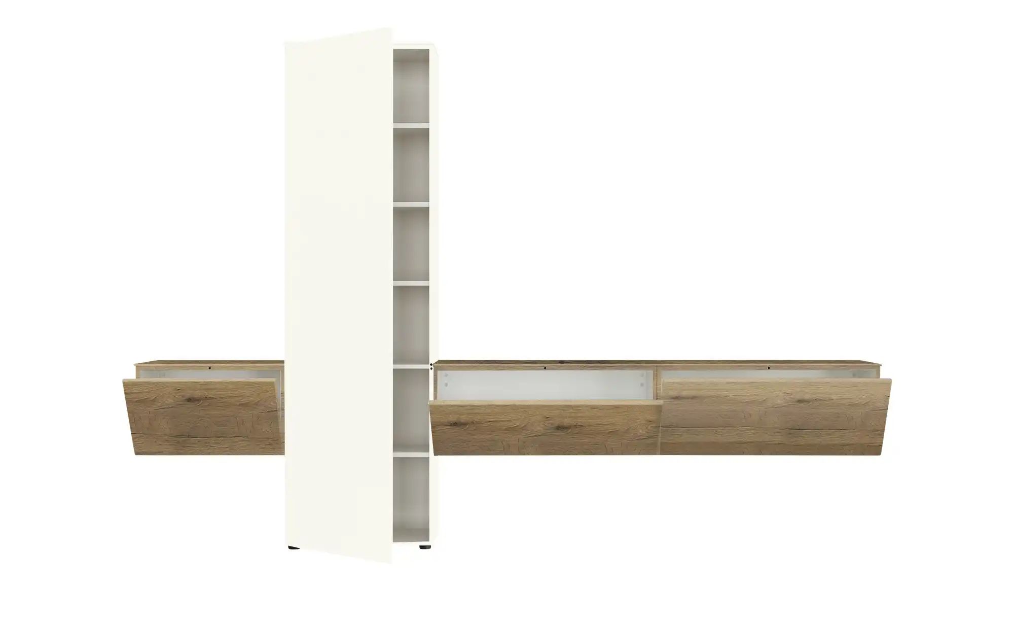 Content Wohnwand  Style ¦ weiß ¦ Maße (cm): B: 301 H: 205 T: 38.0 Kommoden günstig online kaufen