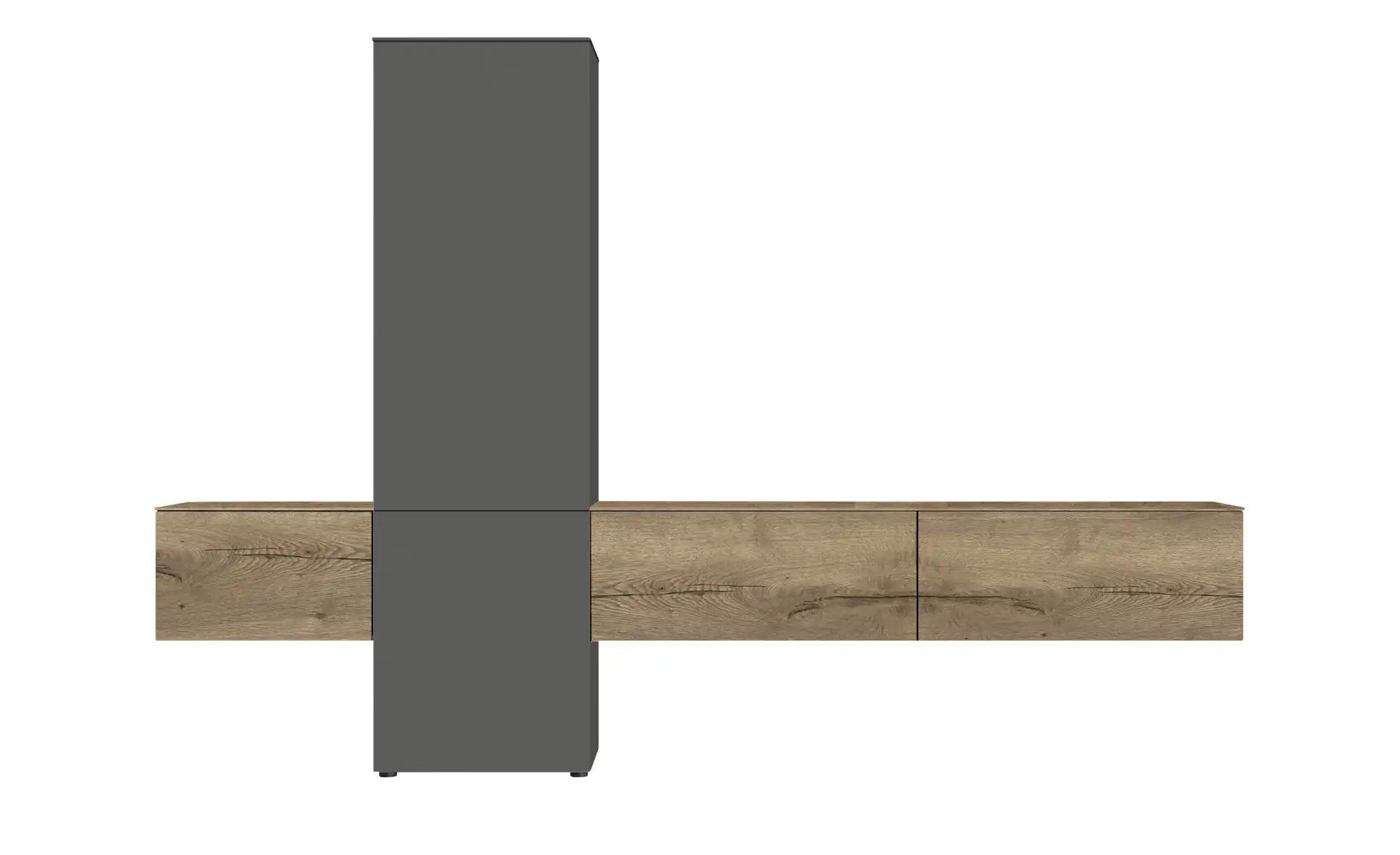 Thumbnail - Content Wohnwand Style ¦ grau ¦ Maße (cm): B: 301 H: 205 T: 38.0 Kommoden & Sideboards > Wohnwände - Höffner