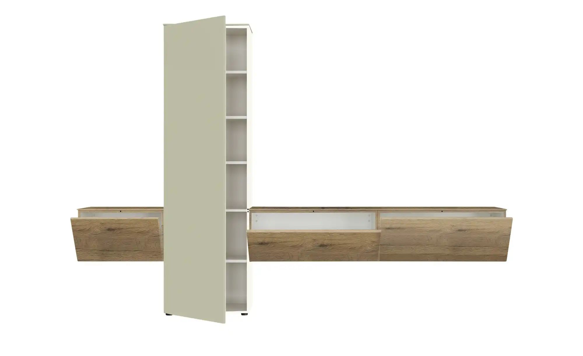 Thumbnail - Content Wohnwand  Style ¦ grün ¦ Maße (cm): B: 301 H: 205 T: 38.0 Kommoden & Sideboards > Wohnwände - Höffner