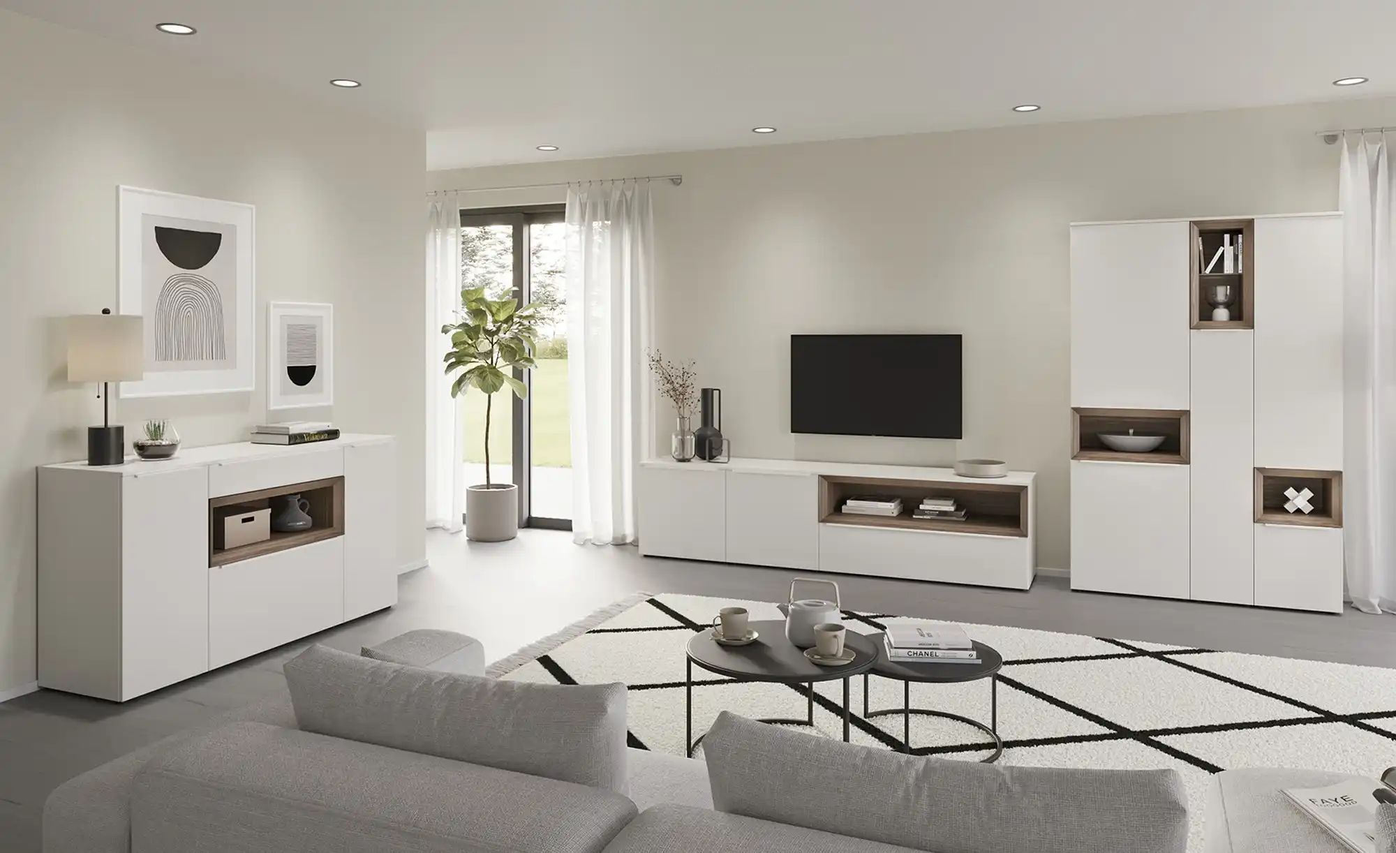 Thumbnail - Content Lowboard  Case ¦ weiß ¦ Maße (cm): B: 241 H: 62 T: 49.0 Kommoden & Sideboards > Lowboards - Höffner