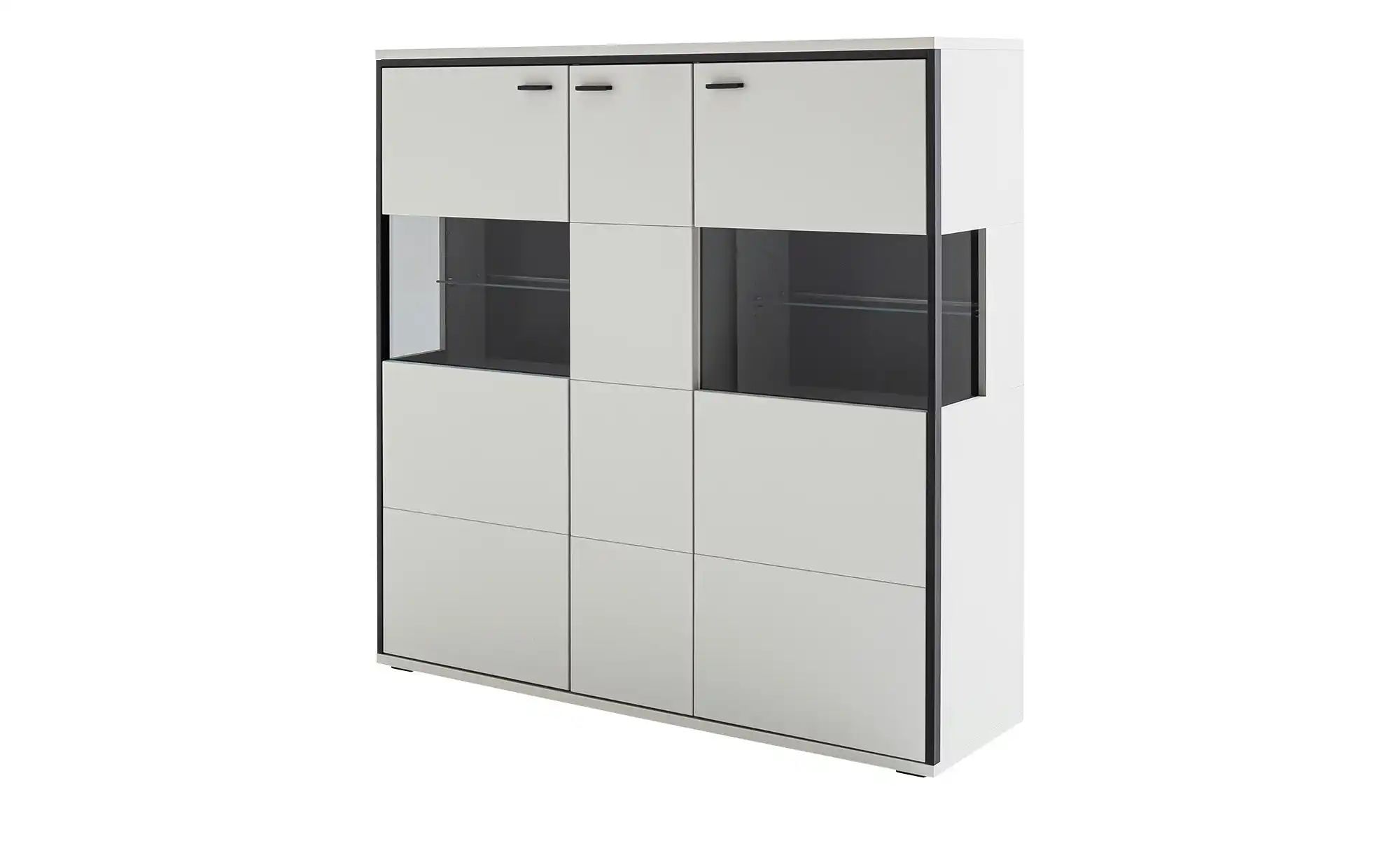 uno Highboard  Orella ¦ weiß ¦ Maße (cm): B: 135 H: 136 T: 38 Kommoden & Si günstig online kaufen