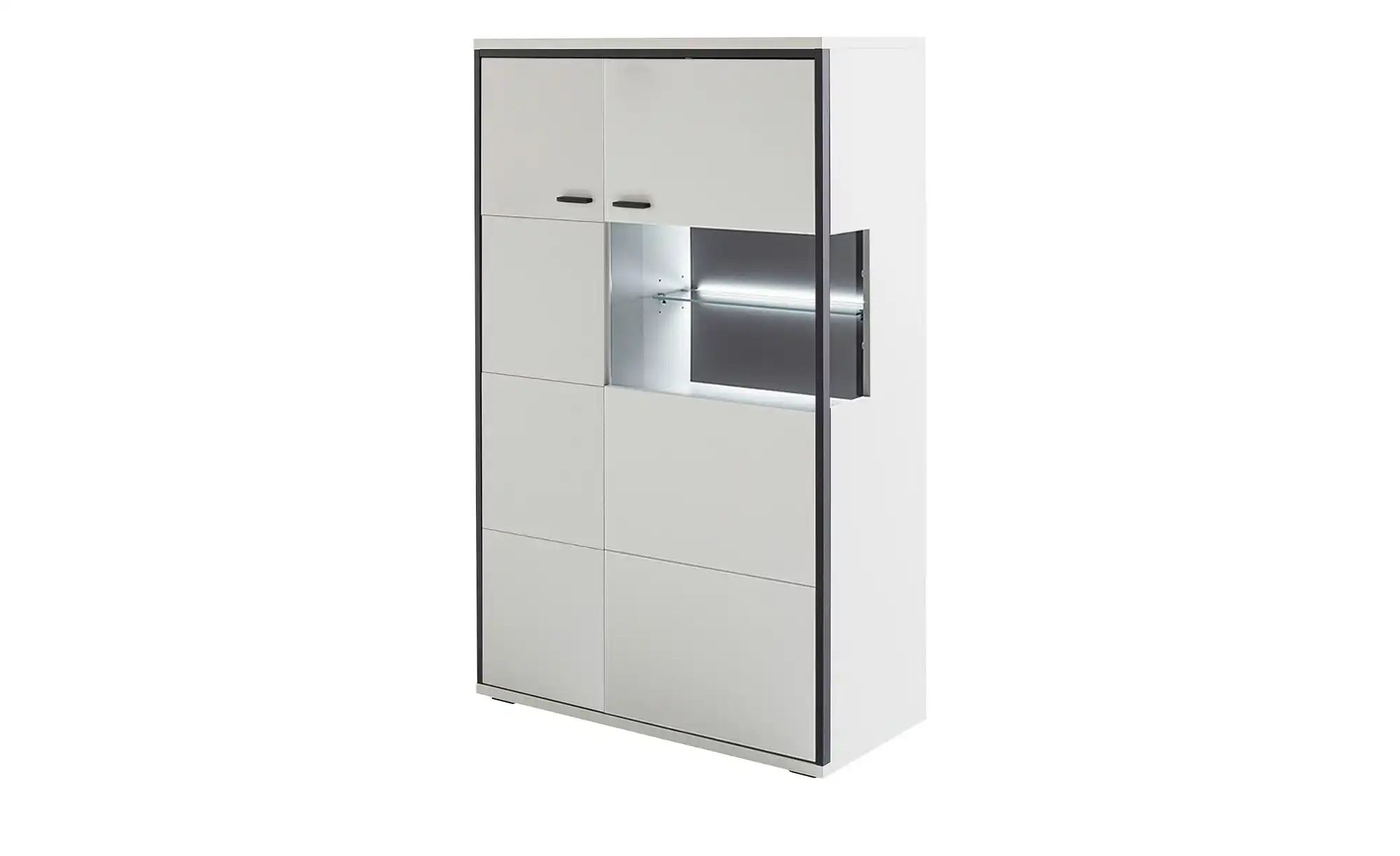 uno Highboard  Orella ¦ weiß ¦ Maße (cm): B: 94 H: 137 T: 38 Kommoden & Sid günstig online kaufen