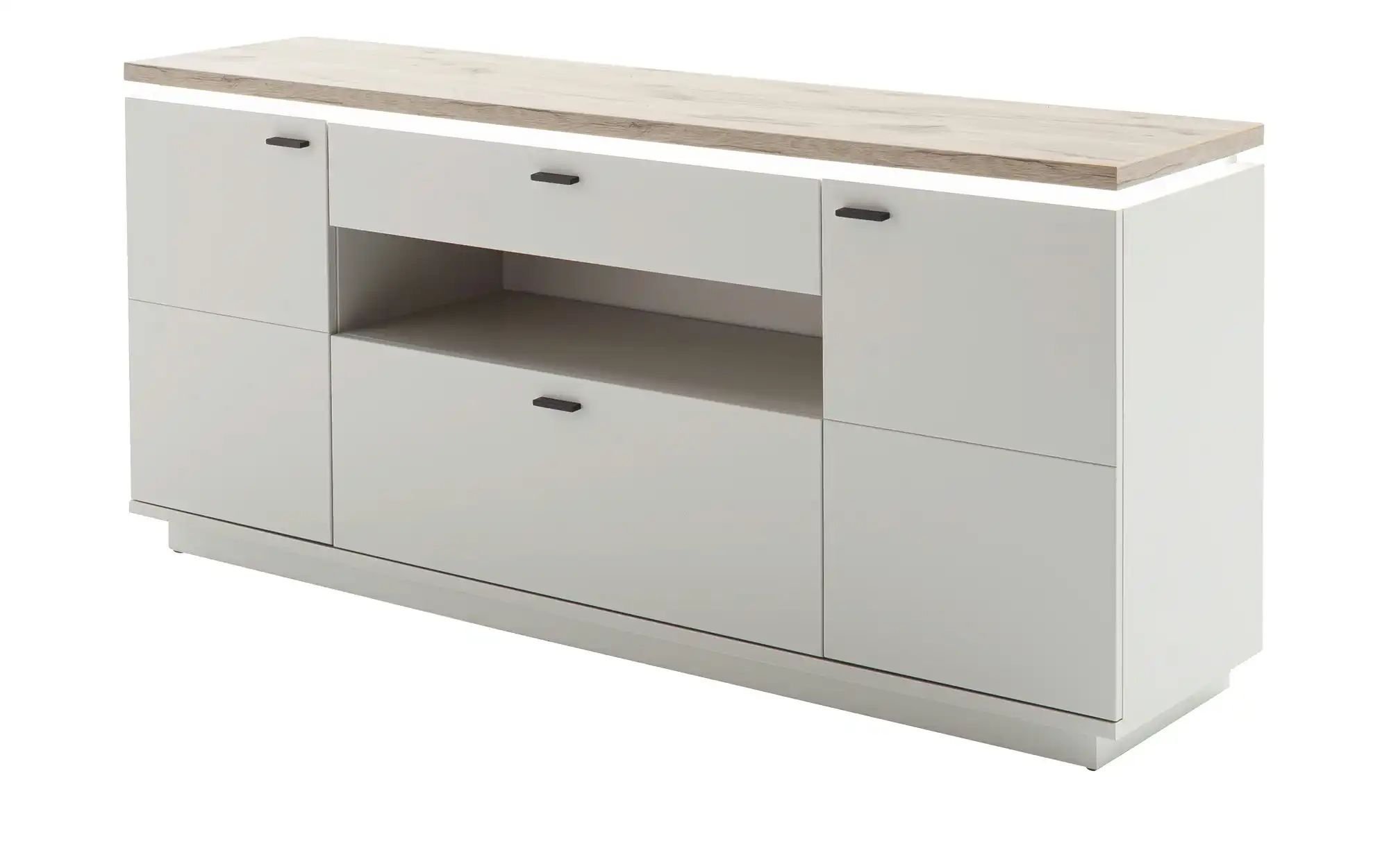 uno Sideboard  Amantea ¦ grau ¦ Maße (cm): B: 180 H: 81 T: 44 Kommoden & Si günstig online kaufen