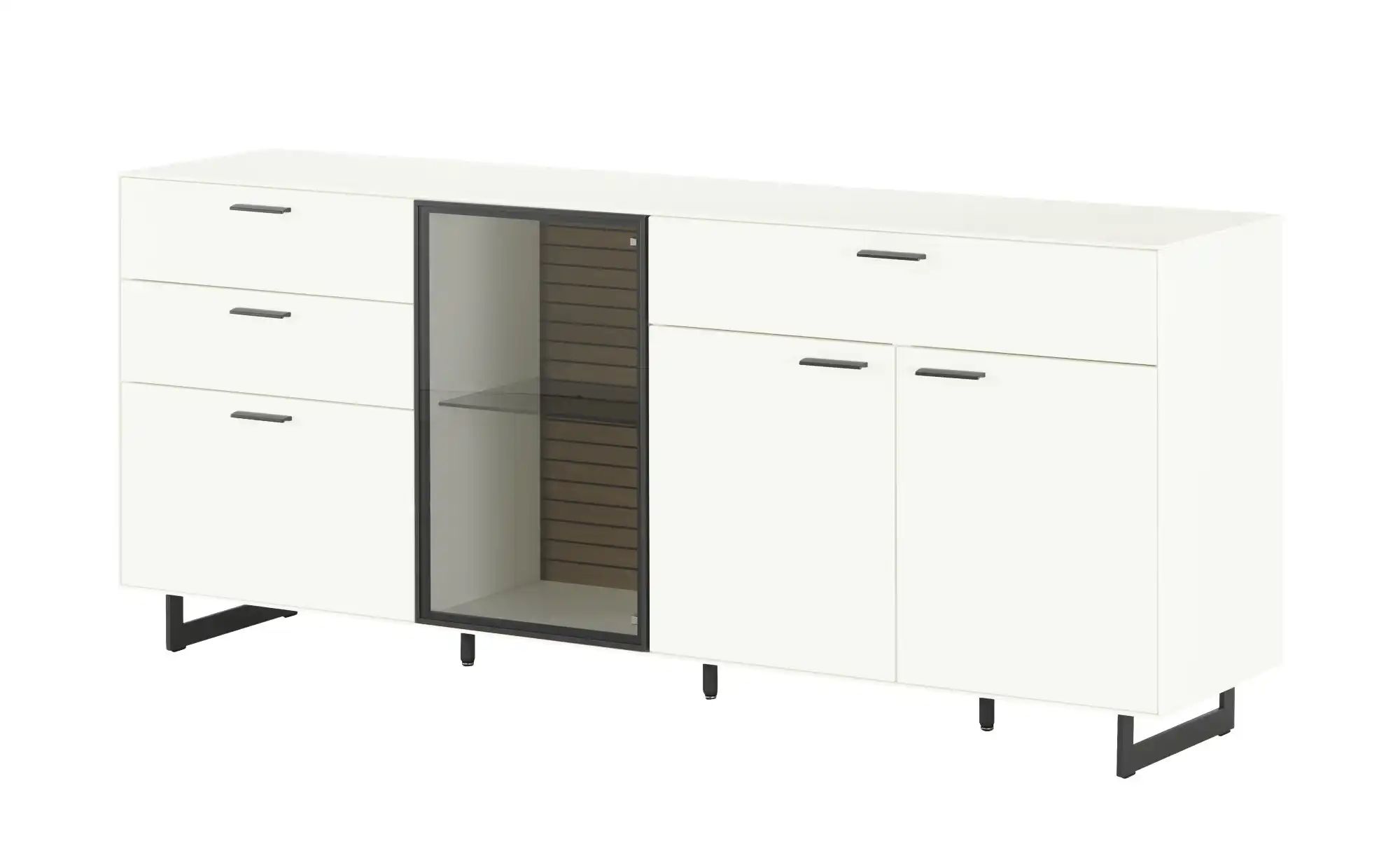 Wohnwert Sideboard  Spektrum ¦ weiß ¦ Maße (cm): B: 197 H: 83 T: 46.0 Kommo günstig online kaufen