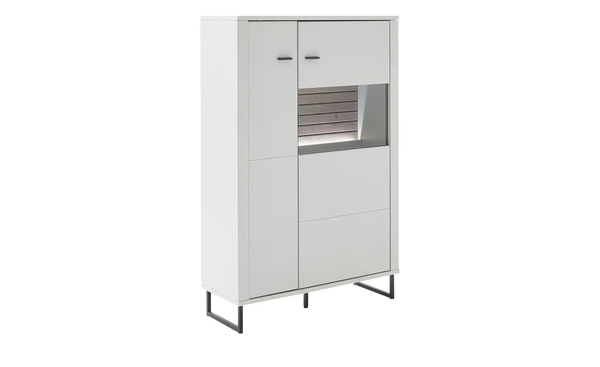 Thumbnail - uno Highboard Leni ¦ grau ¦ Maße (cm): B: 100 H: 153 T: 37.0 Kommoden & Sideboards > Highboards - Höffner