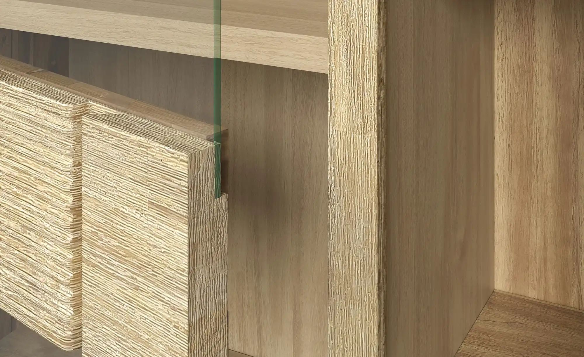 Vitrine  Sahara ¦ holzfarben ¦ Maße (cm): B: 102,4 H: 189,8 T: 40.0 Schränk günstig online kaufen
