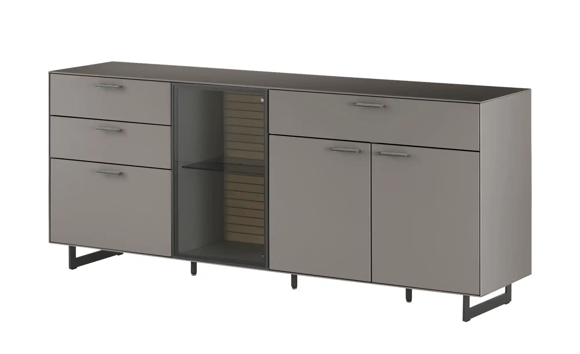 Wohnwert Sideboard  Spektrum ¦ grau ¦ Maße (cm): B: 197 H: 83 T: 46.0 Kommo günstig online kaufen