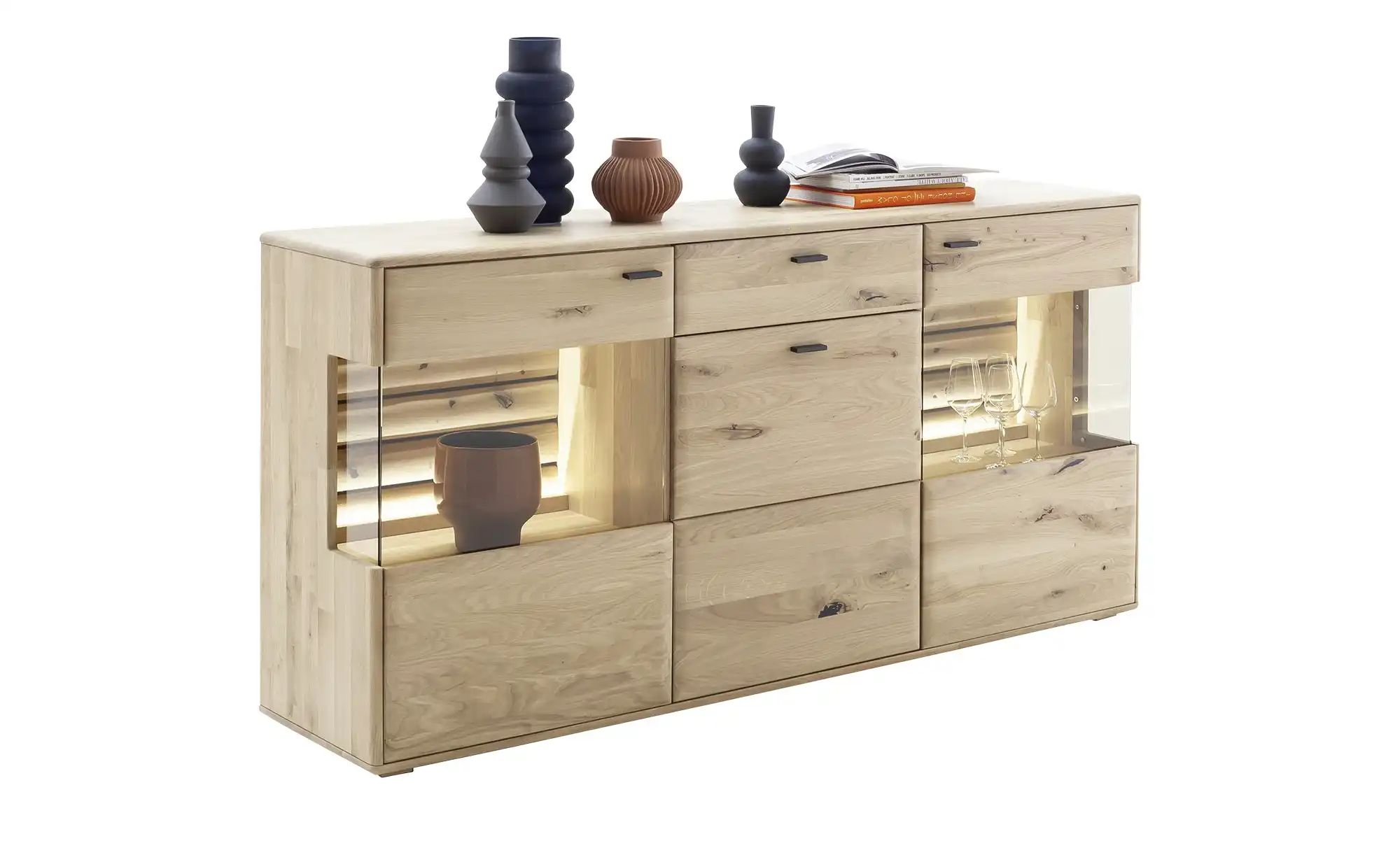 Highboard  Onna ¦ holzfarben ¦ Maße (cm): B: 184 H: 91 T: 44 Kommoden & Sid günstig online kaufen