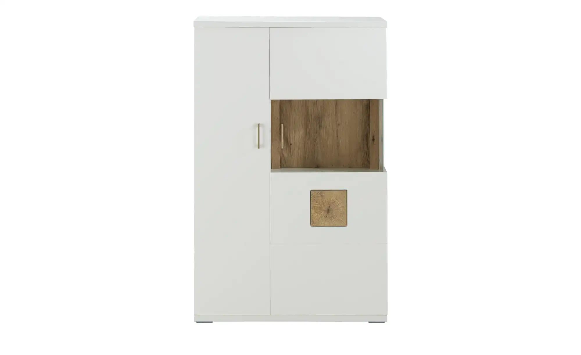 Thumbnail - uno Highboard Topeka ¦ weiß ¦ Maße (cm): B: 90 H: 142 T: 37.0 Kommoden & Sideboards > Highboards - Höffner