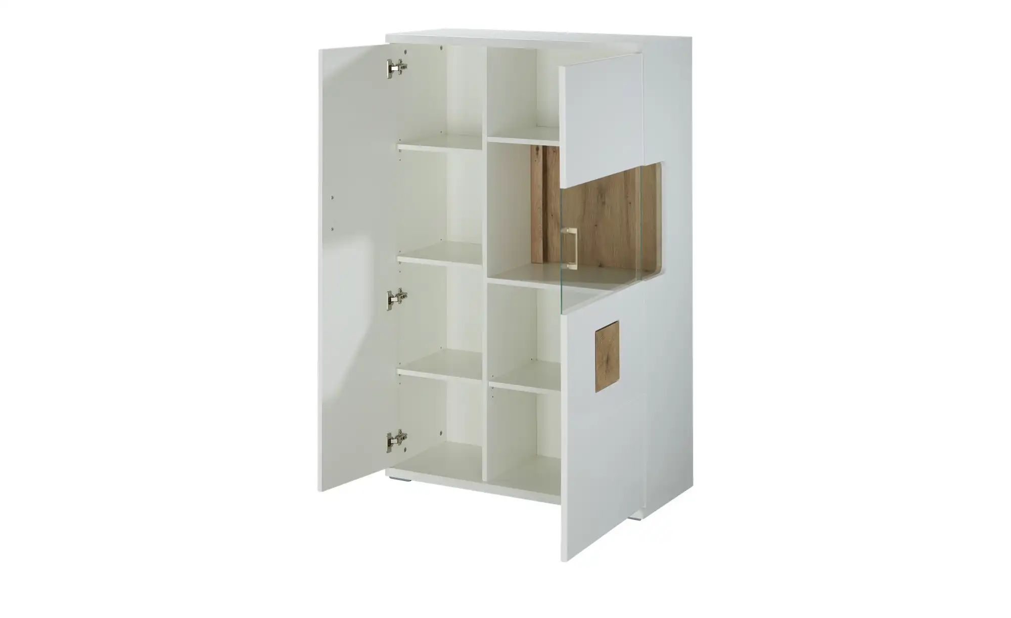 Thumbnail - uno Highboard Topeka ¦ weiß ¦ Maße (cm): B: 90 H: 142 T: 37.0 Kommoden & Sideboards > Highboards - Höffner
