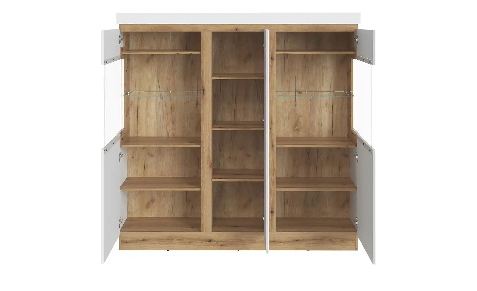 Highboard groß  Caorle ¦ weiß ¦ Maße (cm): B: 167 H: 164 T: 40.0 Schränke > günstig online kaufen