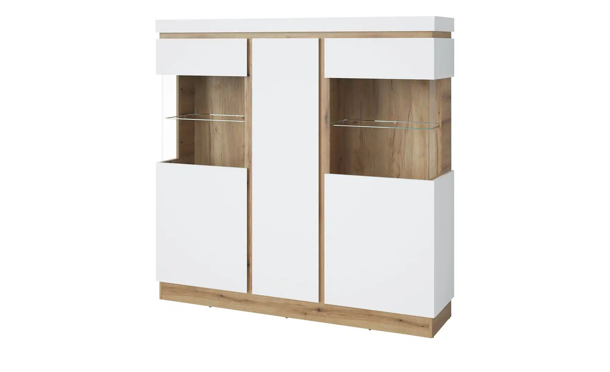 Highboard groß  Caorle ¦ weiß ¦ Maße (cm): B: 167 H: 164 T: 40.0 Schränke > günstig online kaufen