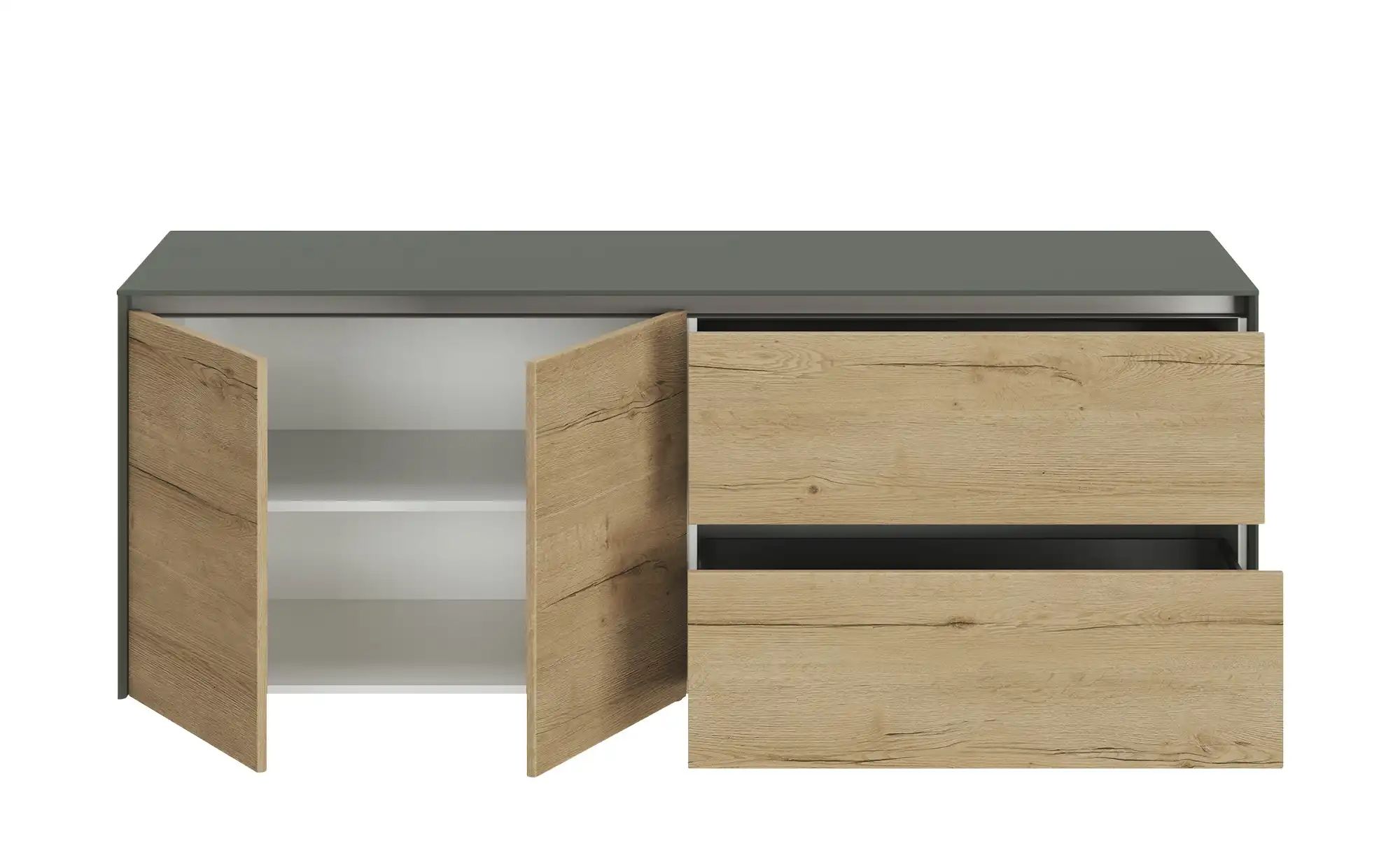 Thumbnail - Content Sideboard  Metro Line ¦ grün ¦ Maße (cm): B: 204 H: 75 T: 50.0 Kommoden & Sideboards > Sideboards - Höffner