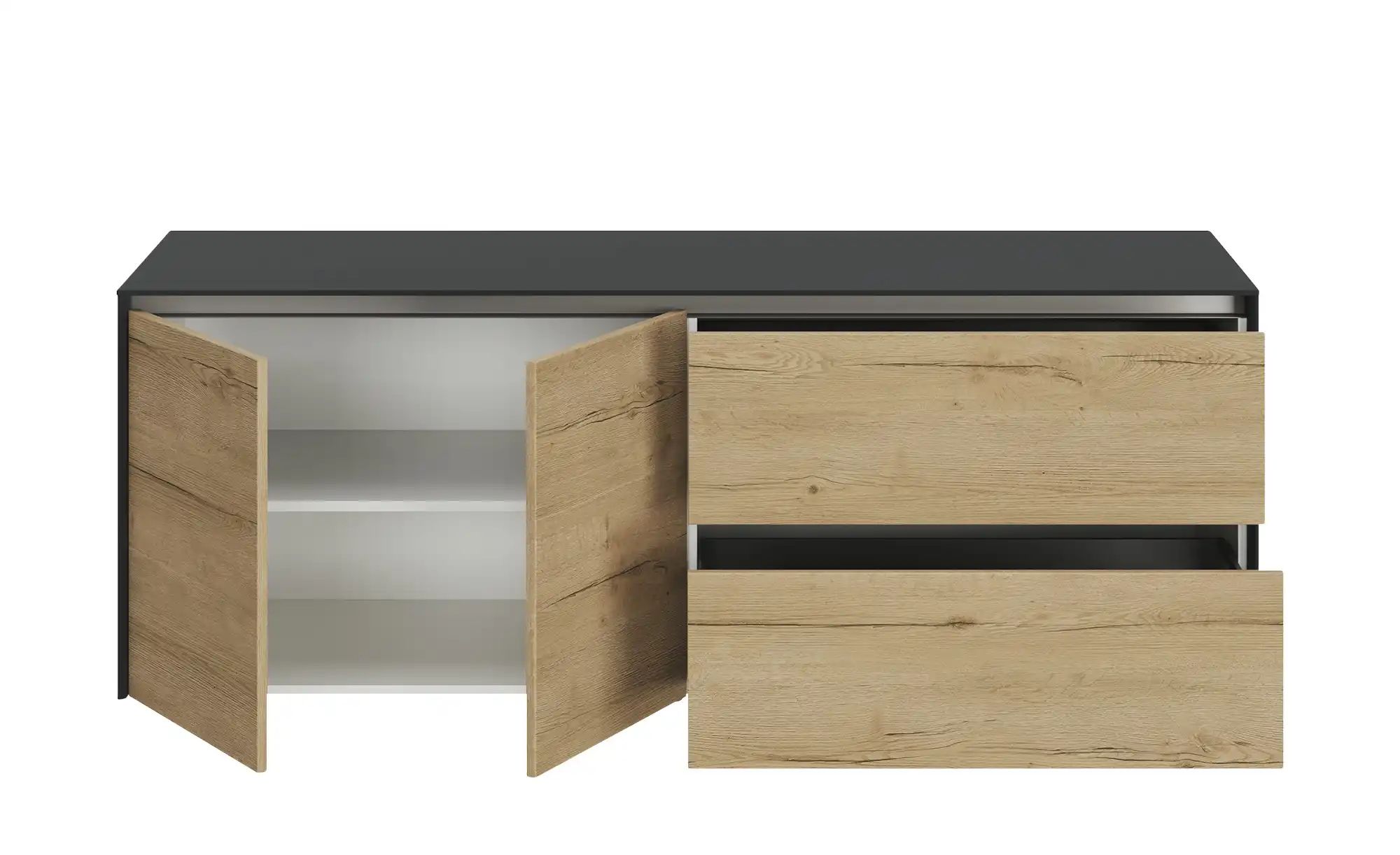 Thumbnail - Content Sideboard  Metro Line ¦ schwarz ¦ Maße (cm): B: 204 H: 75 T: 50.0 Kommoden & Sideboards > Sideboards - Höffner