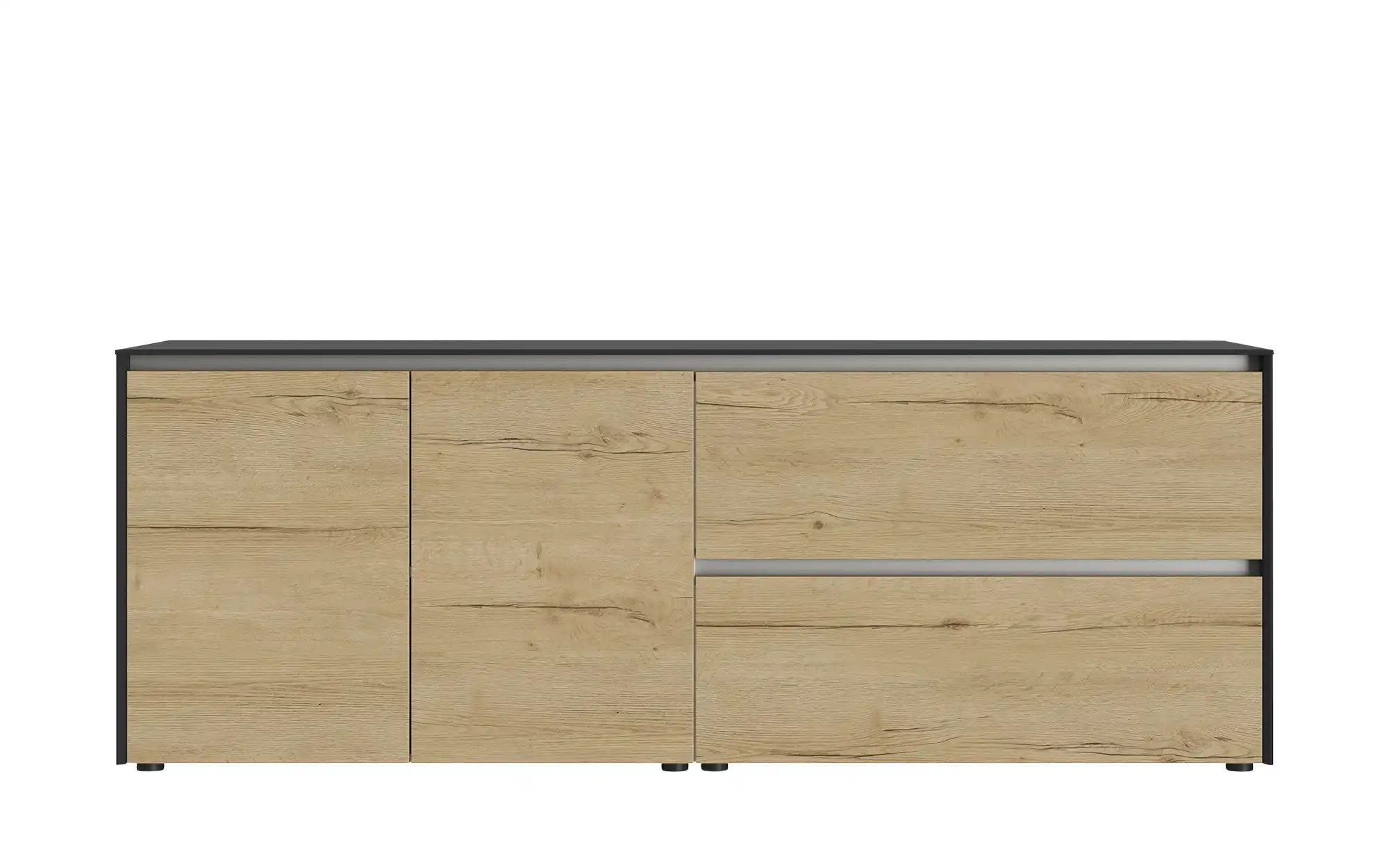 Thumbnail - Content Sideboard  Metro Line ¦ schwarz ¦ Maße (cm): B: 204 H: 75 T: 50.0 Kommoden & Sideboards > Sideboards - Höffner