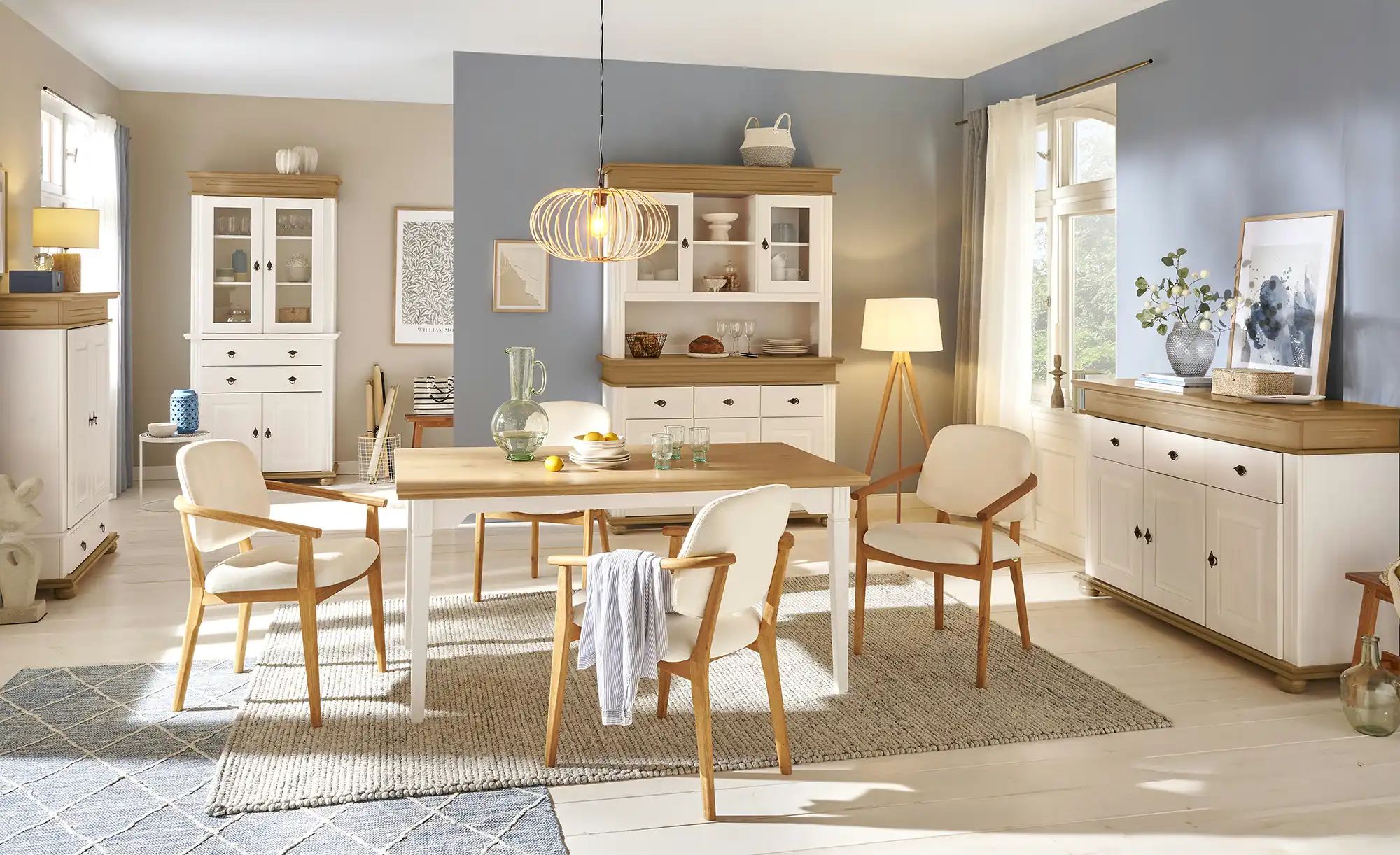 Thumbnail - Vitrine aus Massivholz Fehmarn ¦ Maße (cm): B: 100,7 H: 220 T: 46.3 Schränke > Vitrinen - Höffner