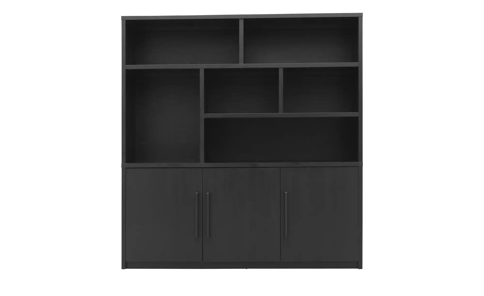 uno Highboard  Broadway ¦ schwarz ¦ Maße (cm): B: 180 H: 187 T: 45.0 Regale günstig online kaufen