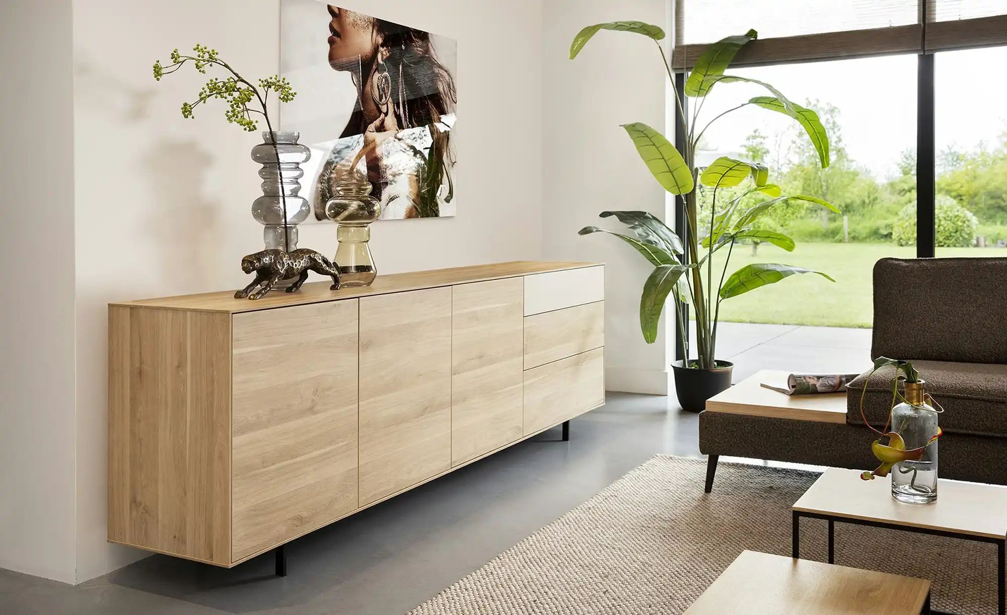 Thumbnail - uno Sideboard Famous ¦ holzfarben ¦ Maße (cm): B: 244 H: 78 T: 45.0 Kommoden & Sideboards > Sideboards - Höffner
