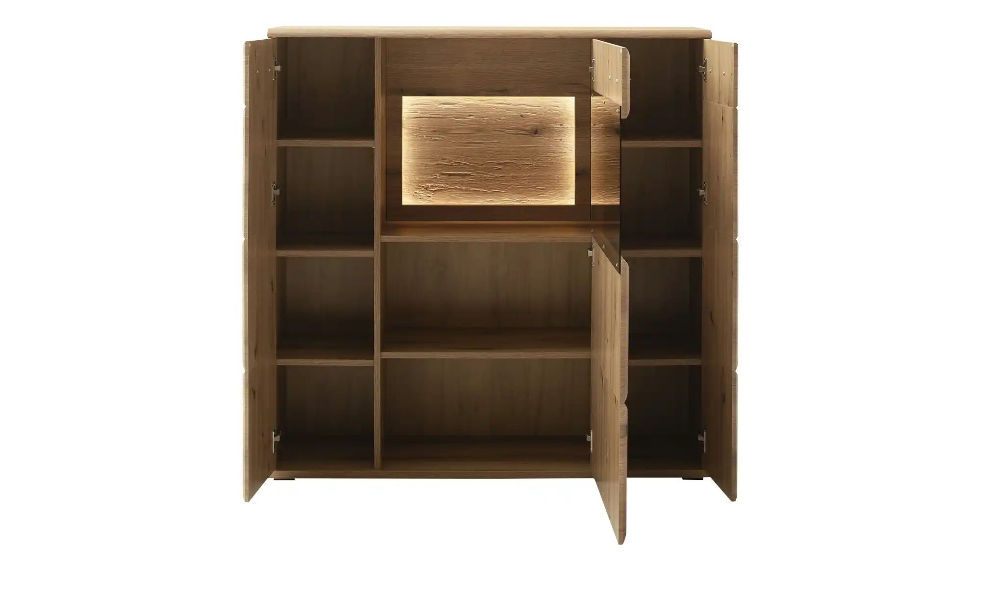 Thumbnail - uno Highboard Nafeli ¦ holzfarben ¦ Maße (cm): B: 120 H: 123 T: 38.0 Kommoden & Sideboards > Highboards - Höffner