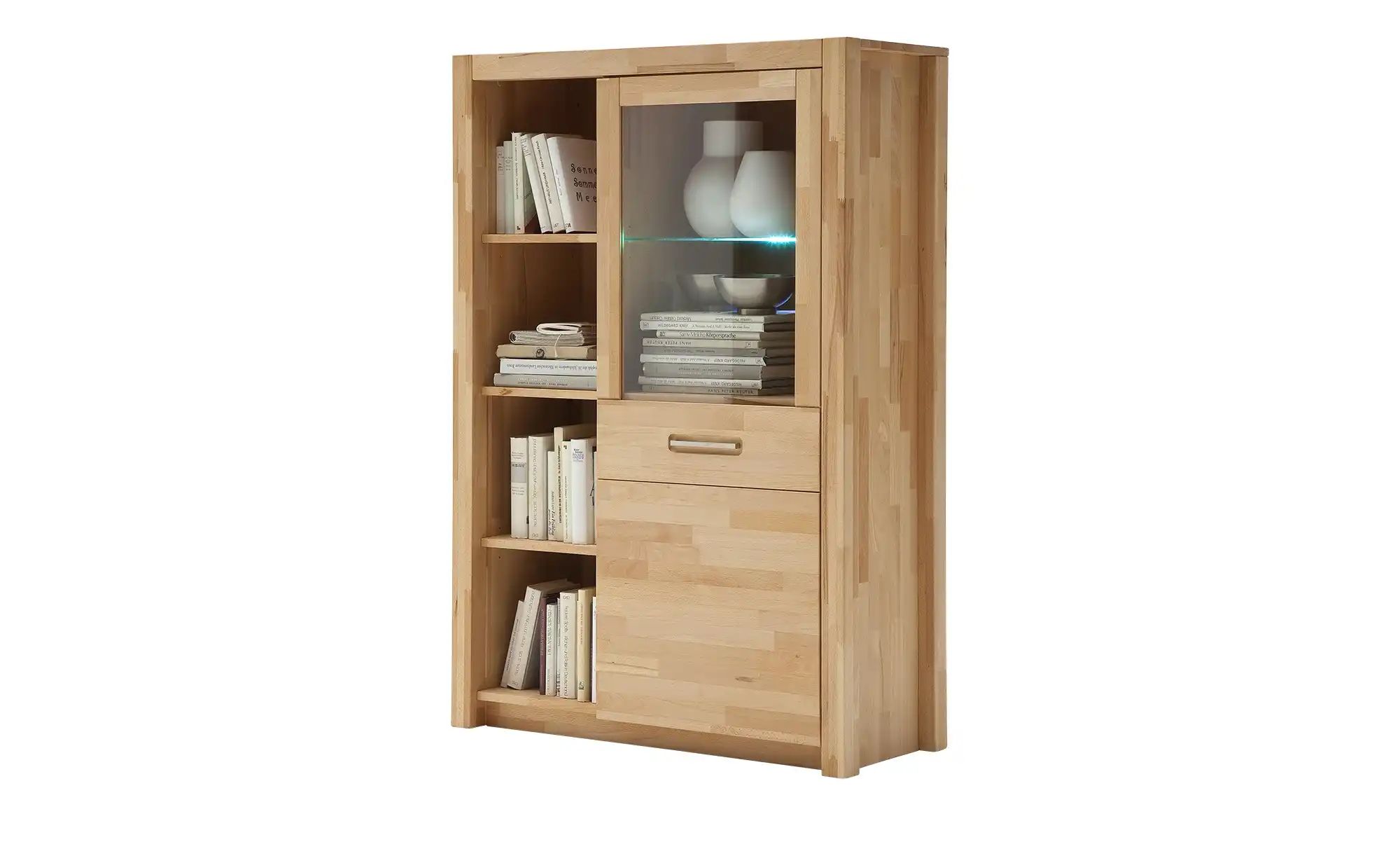 uno Kombi-Highboard  Franjo ¦ holzfarben ¦ Maße (cm): B: 98 H: 145 T: 40 Ko günstig online kaufen