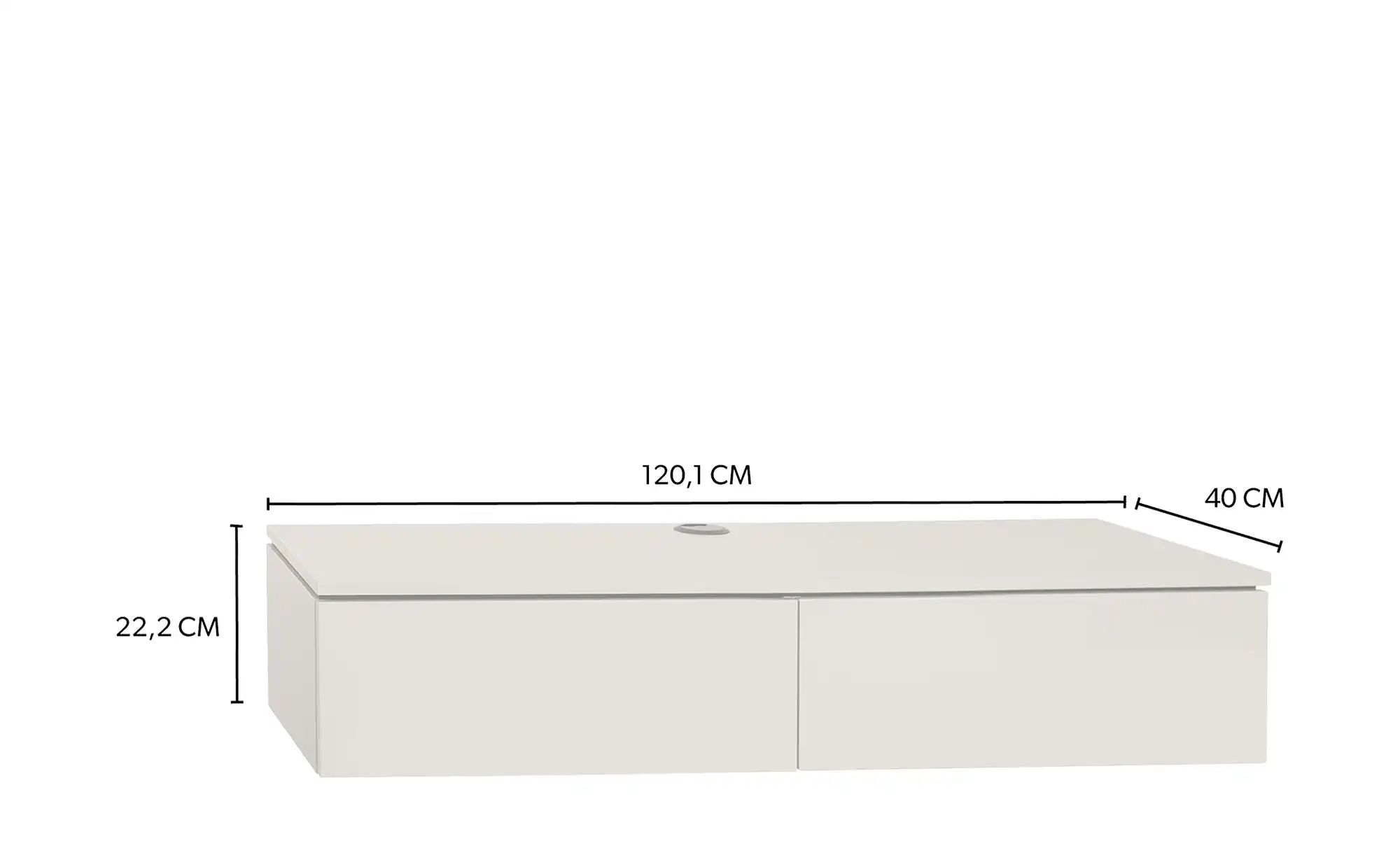 uno TV-Element  Stuttgart ¦ grau ¦ Maße (cm): B: 120 H: 23 T: 40.0 Kommoden günstig online kaufen