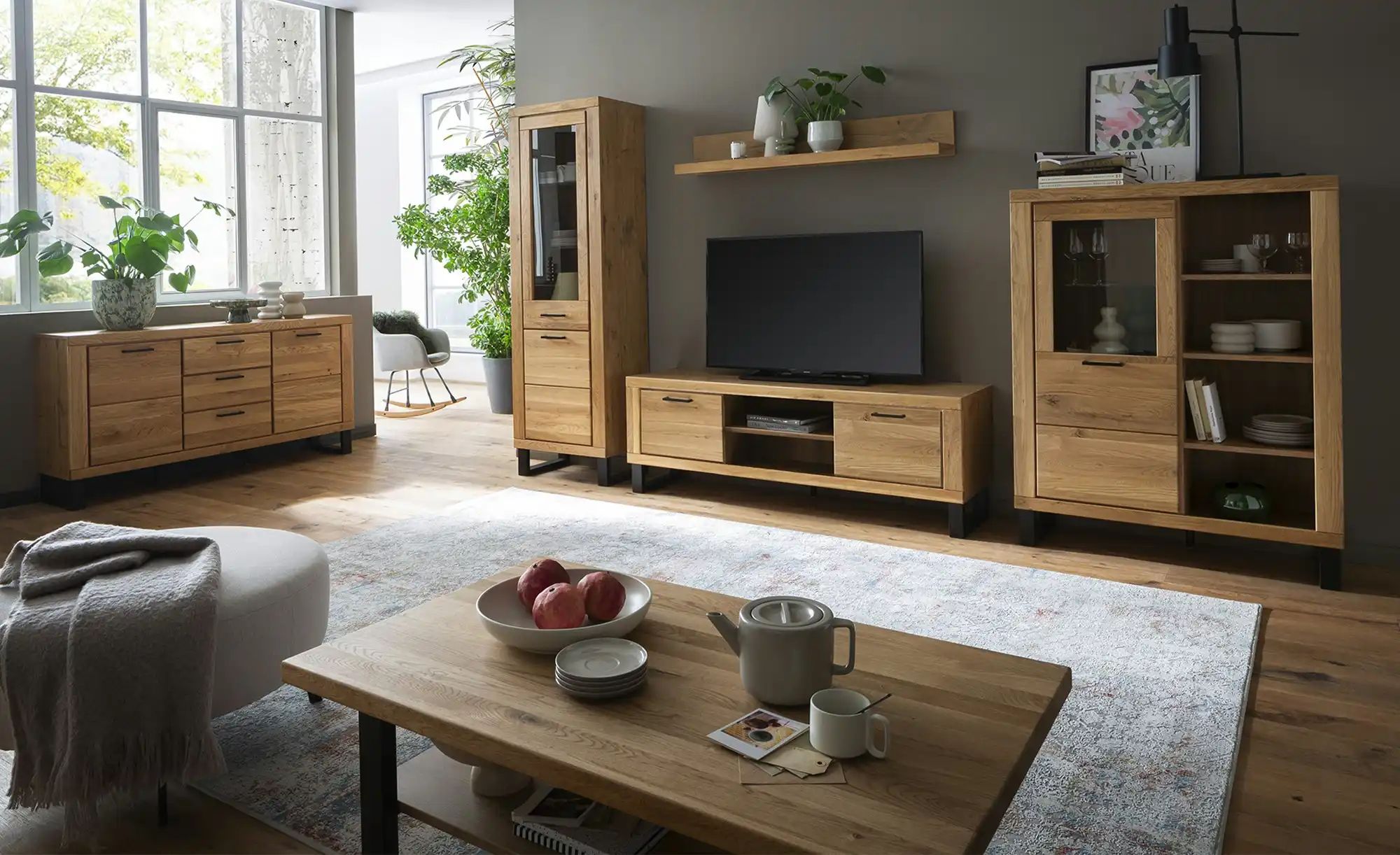 Thumbnail - uno Sideboard  Kain ¦ holzfarben ¦ Maße (cm): B: 159 H: 83 T: 40.0 Kommoden & Sideboards > Sideboards - Höffner