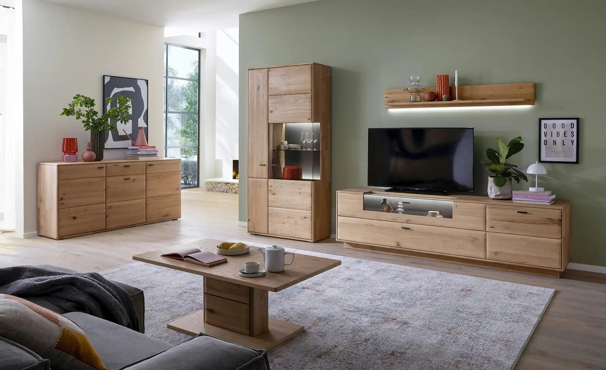 MONDO Sideboard  Minoma ¦ holzfarben ¦ Maße (cm): B: 184 H: 90 T: 44.0 Komm günstig online kaufen