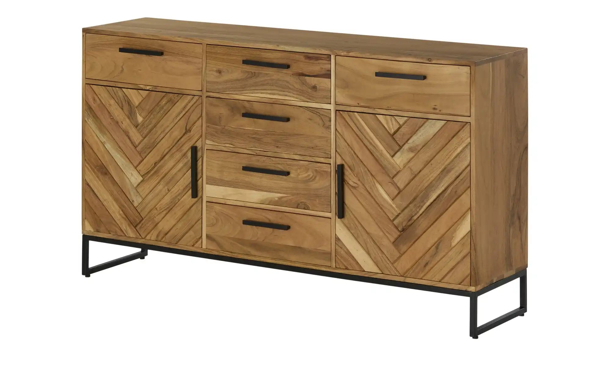 Sideboard aus Massivholz Calatria ¦ holzfarben ¦ Maße (cm): B: 160 H: 90 T: günstig online kaufen