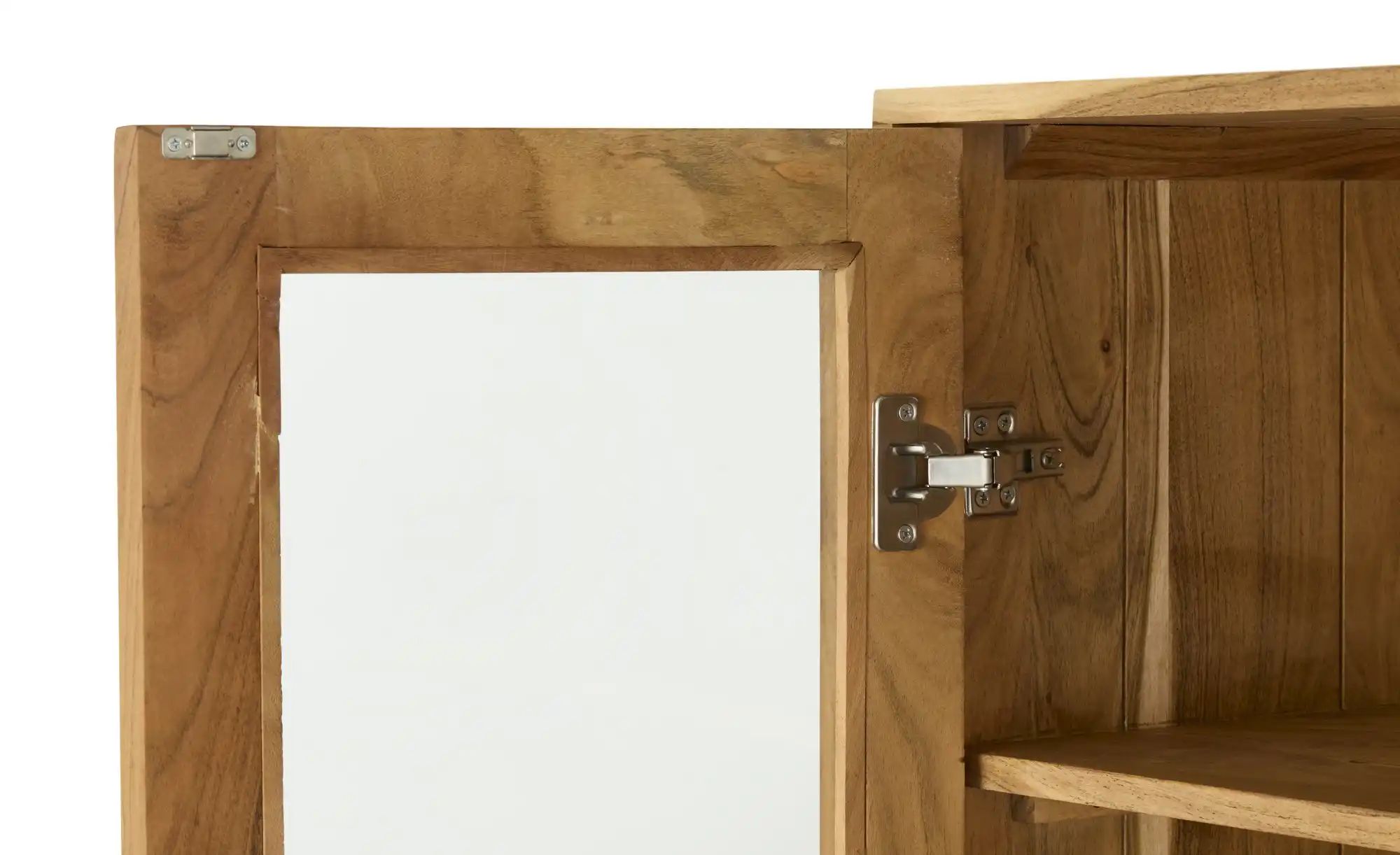 Vitrine aus Massivholz Calatria ¦ holzfarben ¦ Maße (cm): B: 80 H: 140 T: 3 günstig online kaufen