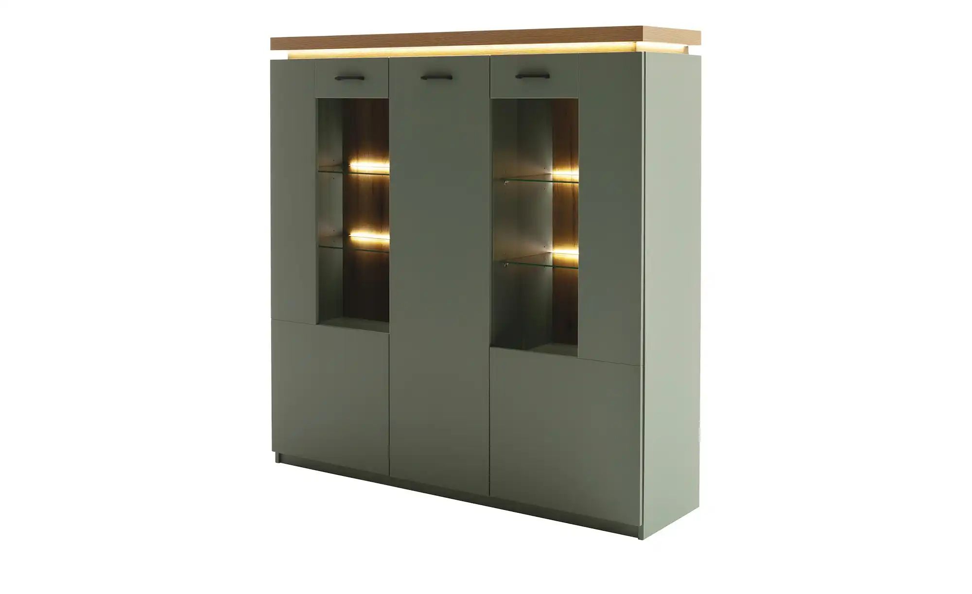 uno Highboard  Zimon ¦ grün ¦ Maße (cm): B: 138 H: 144 T: 38.0 Kommoden & S günstig online kaufen