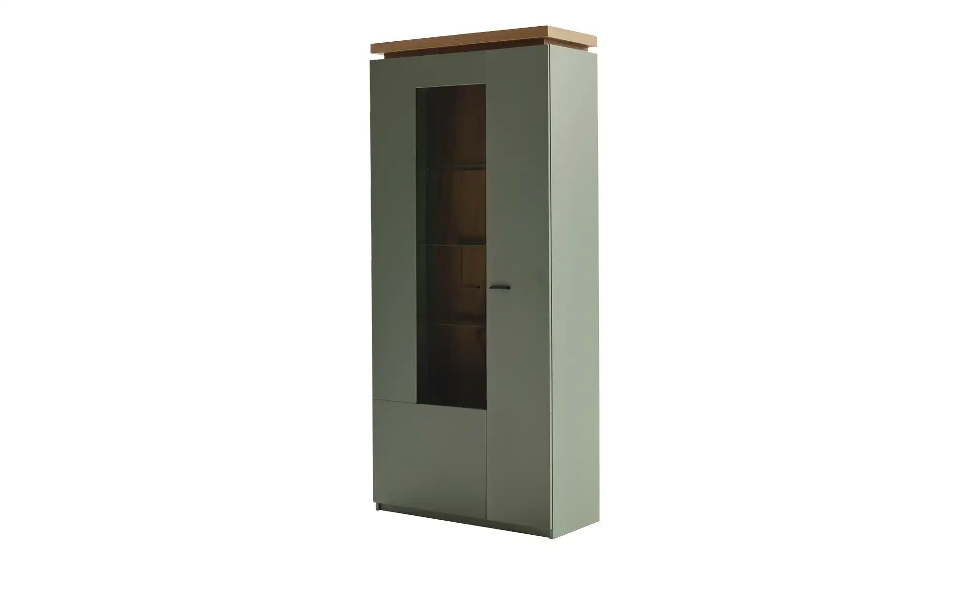 uno Kombi-Vitrine  Zimon ¦ grün ¦ Maße (cm): B: 88 H: 197 T: 38.0 Schränke günstig online kaufen