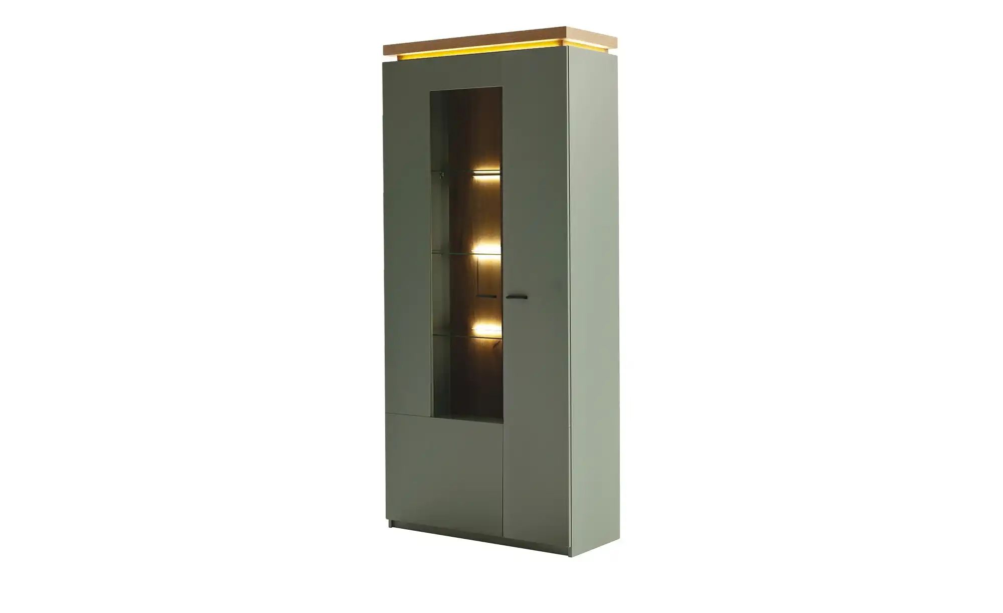 uno Kombi-Vitrine  Zimon ¦ grün ¦ Maße (cm): B: 88 H: 197 T: 38.0 Schränke günstig online kaufen