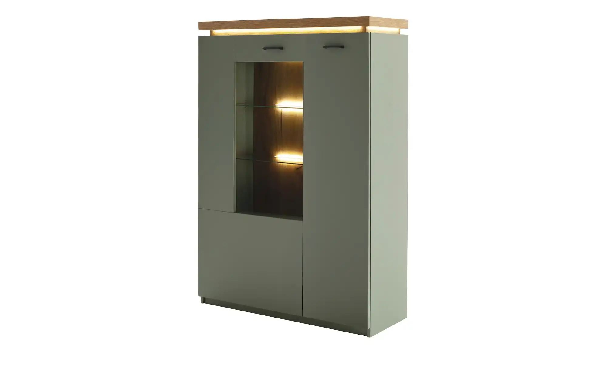 Thumbnail - uno Highboard Zimon ¦ grün ¦ Maße (cm): B: 98 H: 144 T: 38.0 Kommoden & Sideboards > Highboards - Höffner
