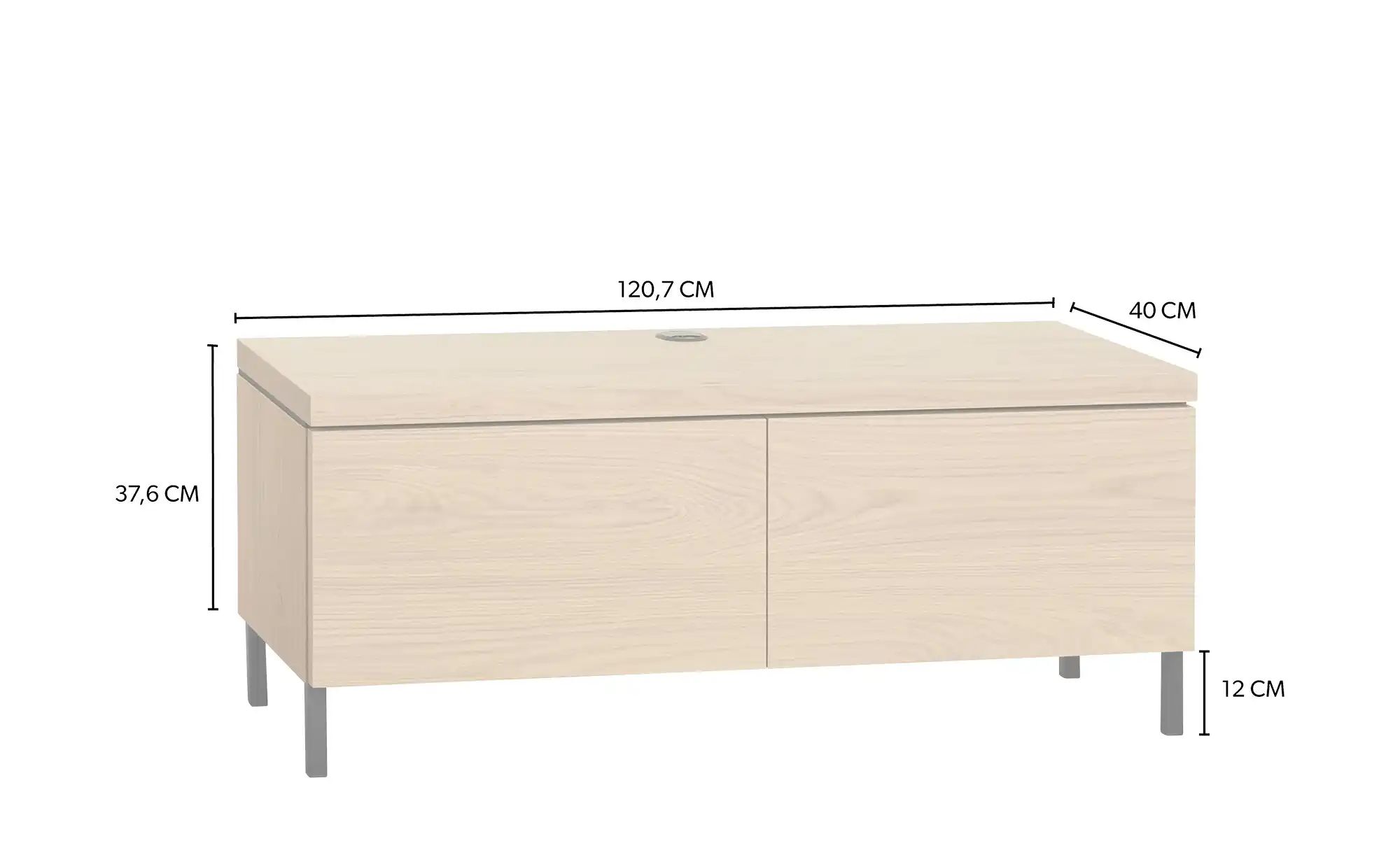 uno Lowboard  Keswick ¦ Maße (cm): B: 121 H: 50 T: 40.0 Kommoden & Sideboar günstig online kaufen