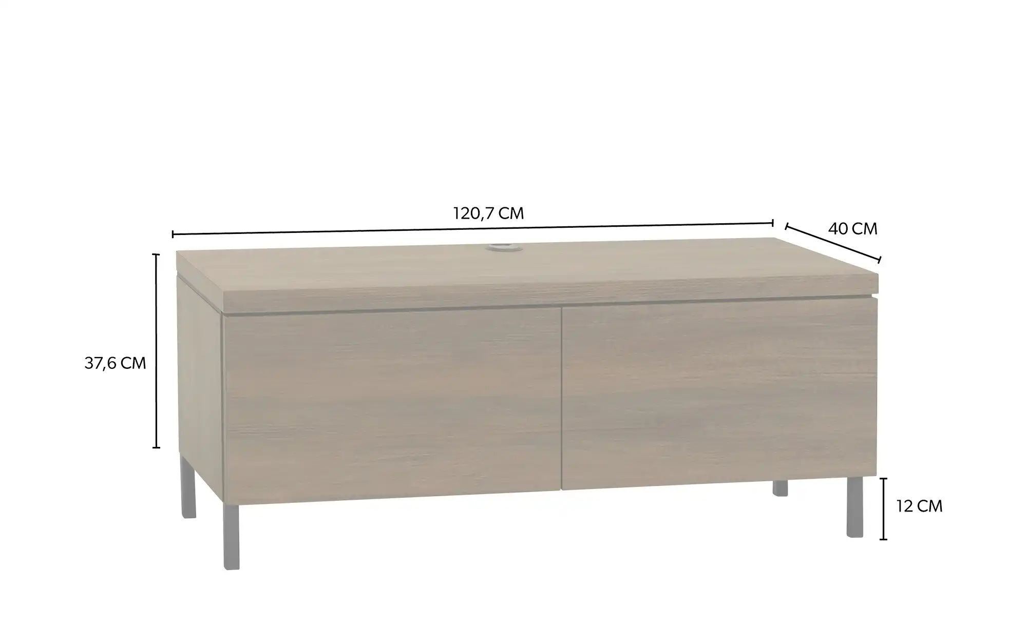 uno Lowboard  Keswick ¦ Maße (cm): B: 121 H: 50 T: 40.0 Kommoden & Sideboar günstig online kaufen