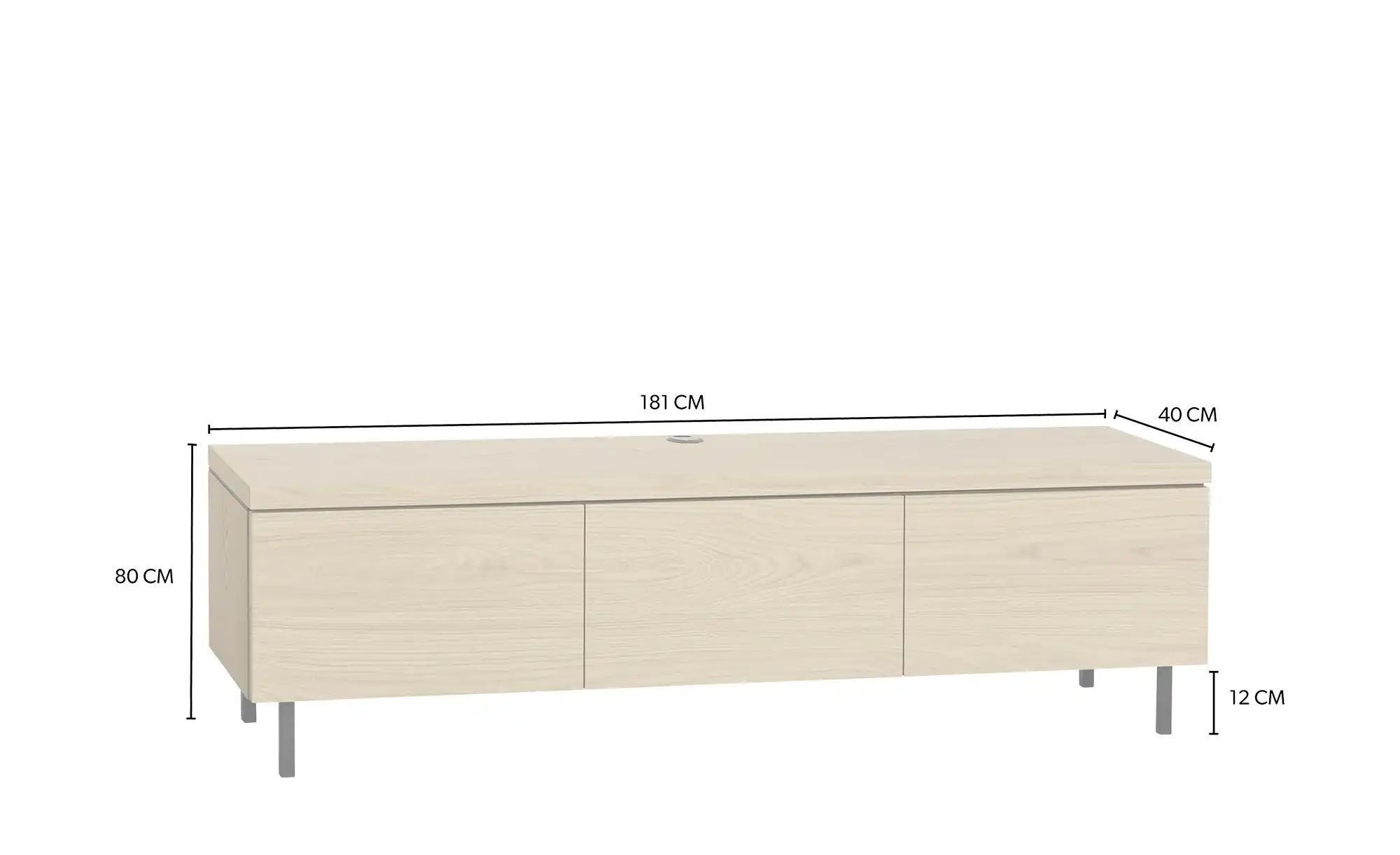 uno Lowboard  Keswick ¦ Maße (cm): B: 181 H: 50 T: 40.0 Kommoden & Sideboar günstig online kaufen