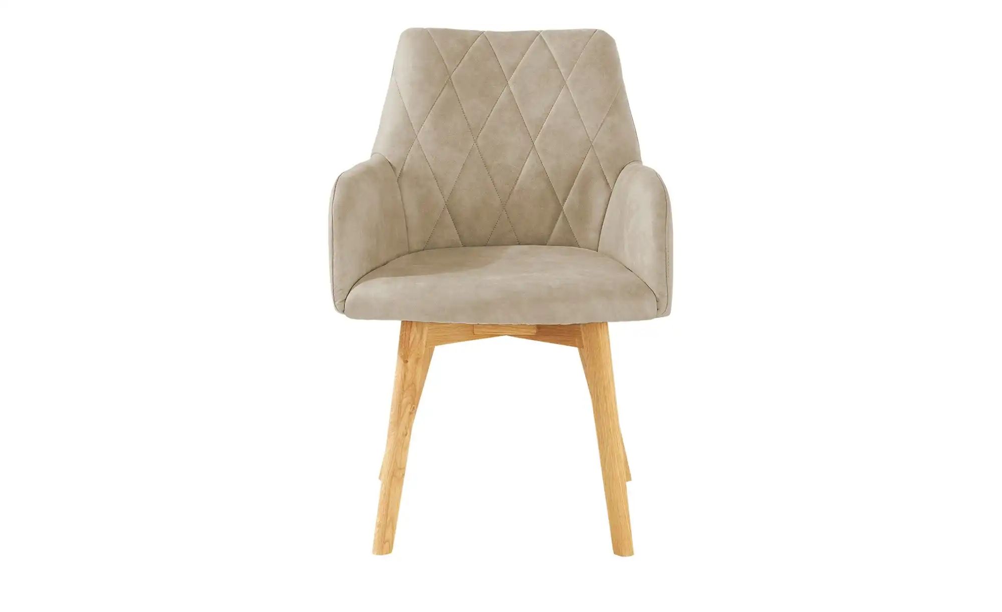 Thumbnail - Woodford Armlehnstuhl  Bristol ¦ beige ¦ Maße (cm): B: 60 H: 88 T: 67.0 Stühle > Esszimmerstühle > Esszimmerstühle mit A...