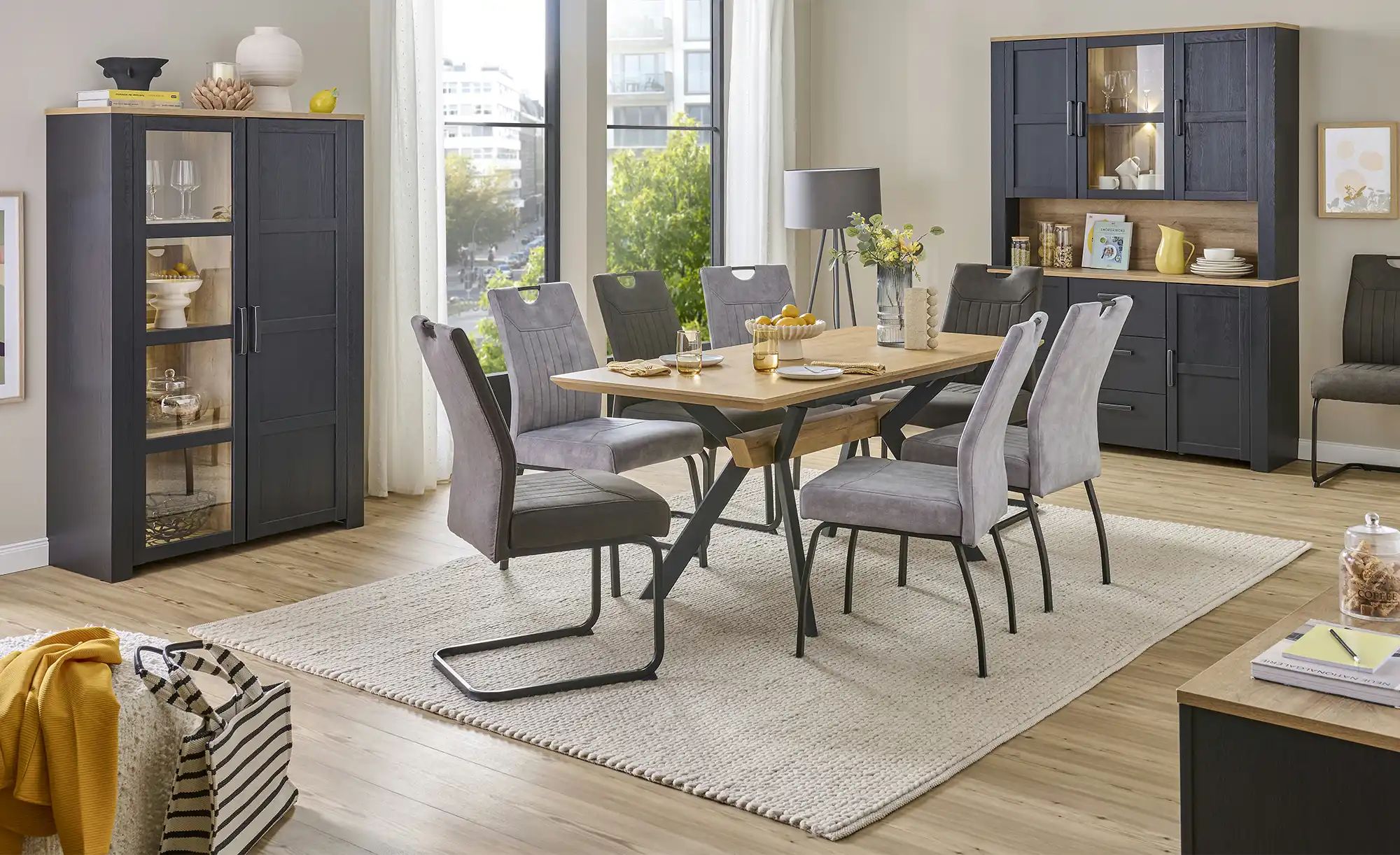 Thumbnail - Stuhl extra belastbar Kenny ¦ grau ¦ Maße (cm): B: 50 H: 100 T: 63.0 Stühle > Schwingstühle - Höffner