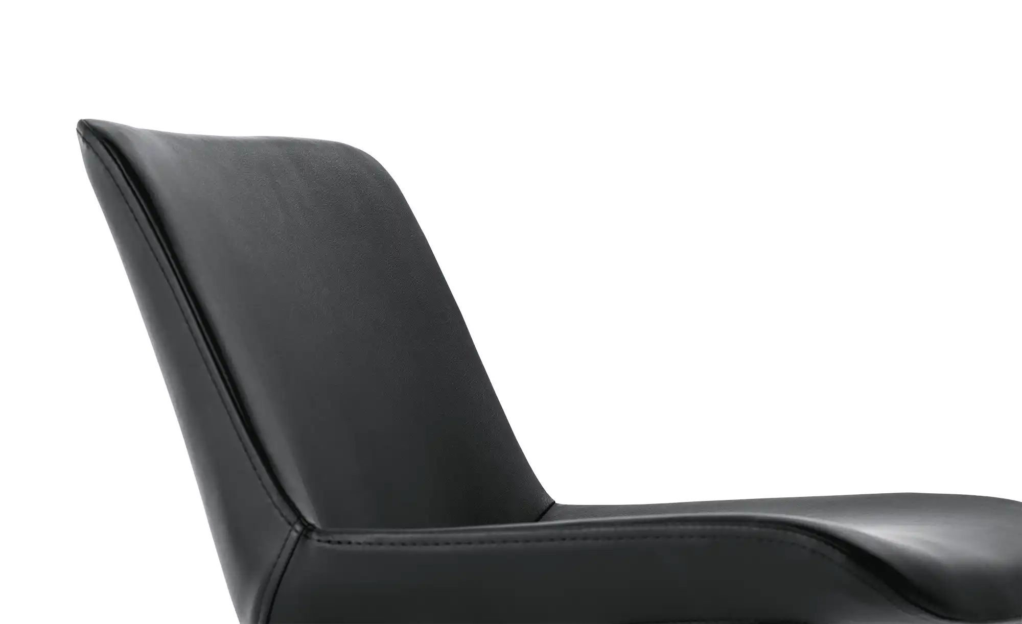 Thumbnail - Barhocker Leder MyTina ¦ schwarz ¦ Maße (cm): B: 44 T: 38.0 Polstermöbel > Hocker > Barhocker - Höffner