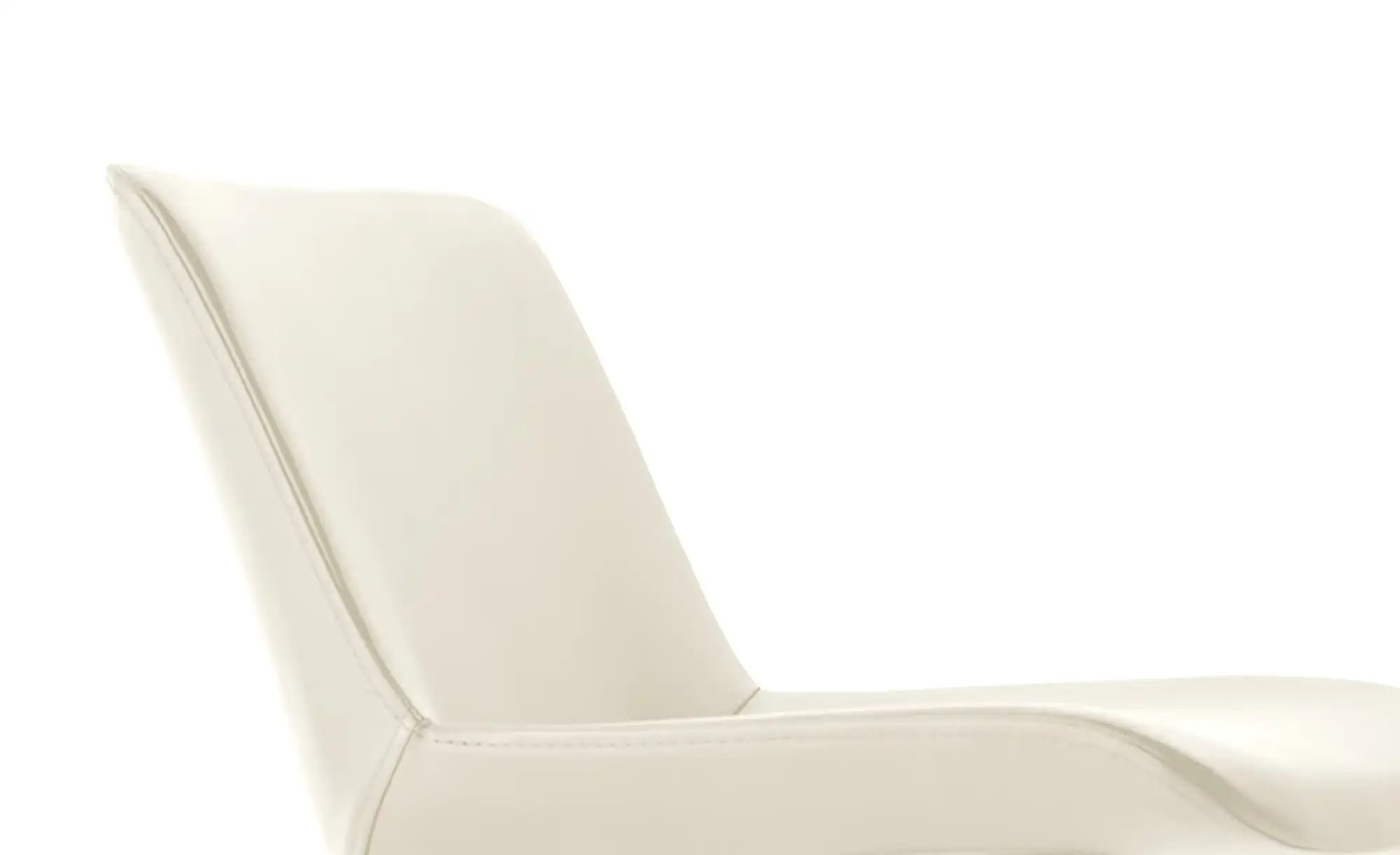 Thumbnail - Barhocker Leder MyTina ¦ weiß ¦ Maße (cm): B: 44 T: 38.0 Polstermöbel > Hocker > Barhocker - Höffner