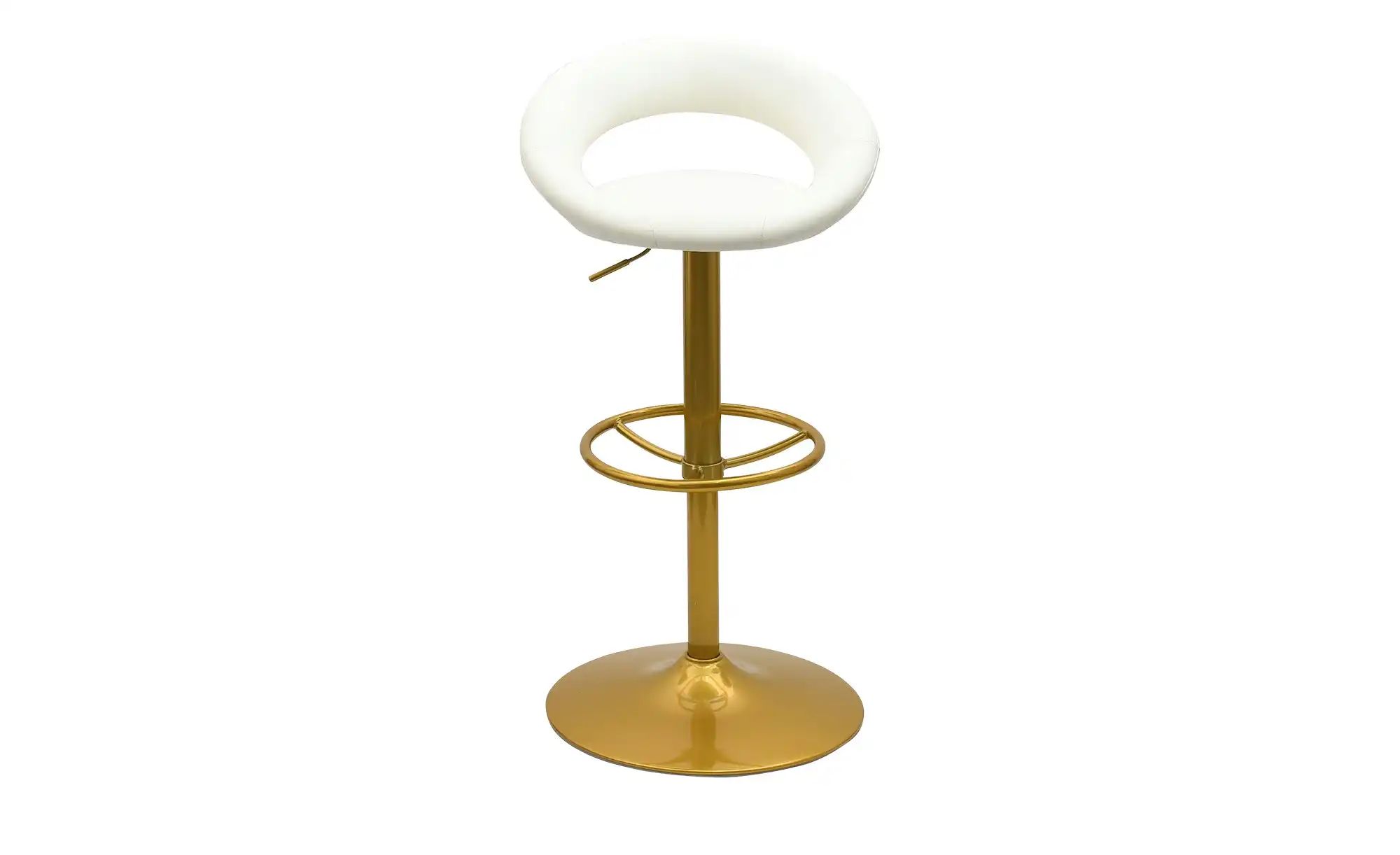 Barhocker Lederlook  Holger ¦ gold ¦ Maße (cm): B: 54 H: 81 T: 49.0 Polster günstig online kaufen