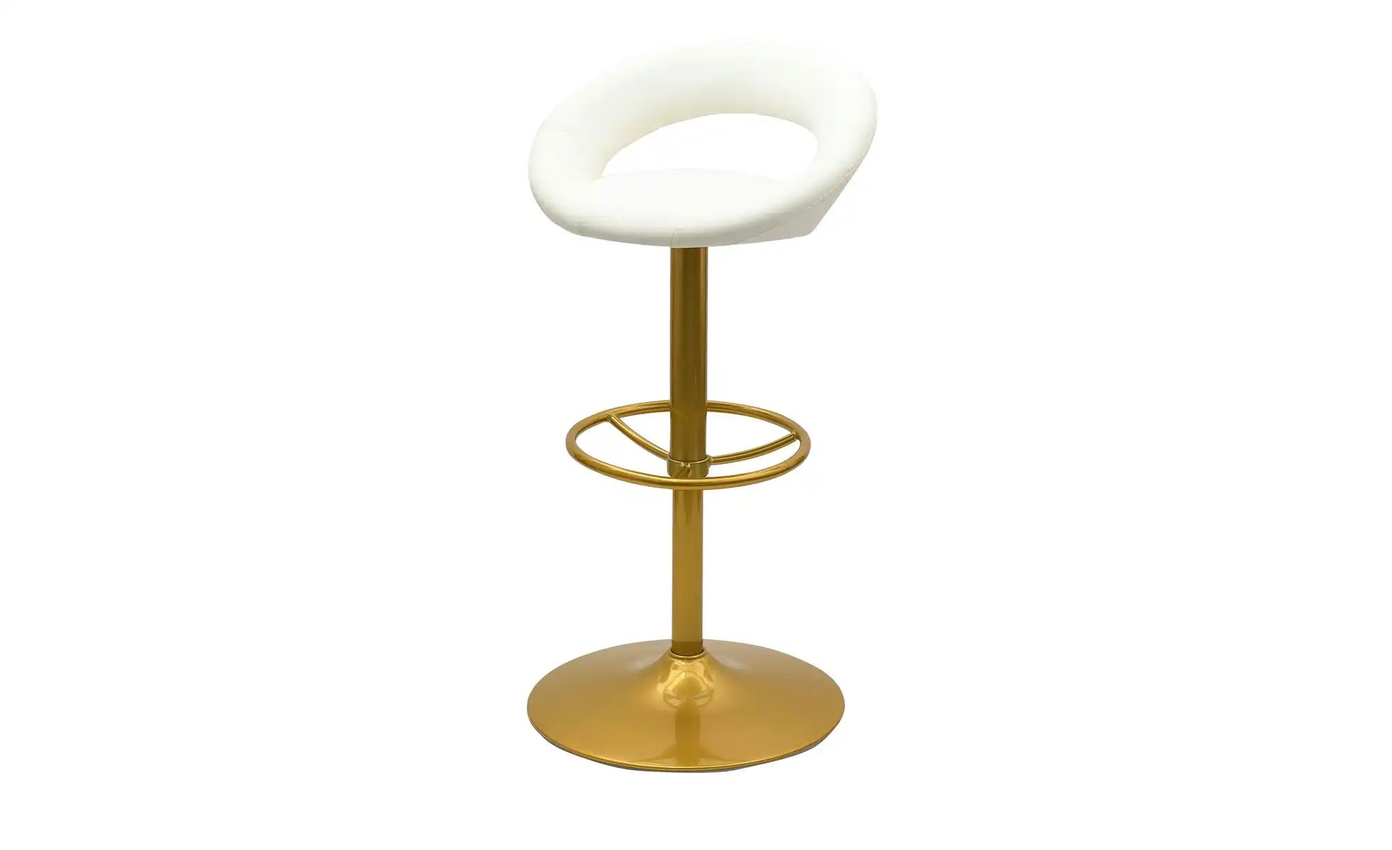 Barhocker Lederlook  Holger ¦ gold ¦ Maße (cm): B: 54 H: 81 T: 49.0 Polster günstig online kaufen