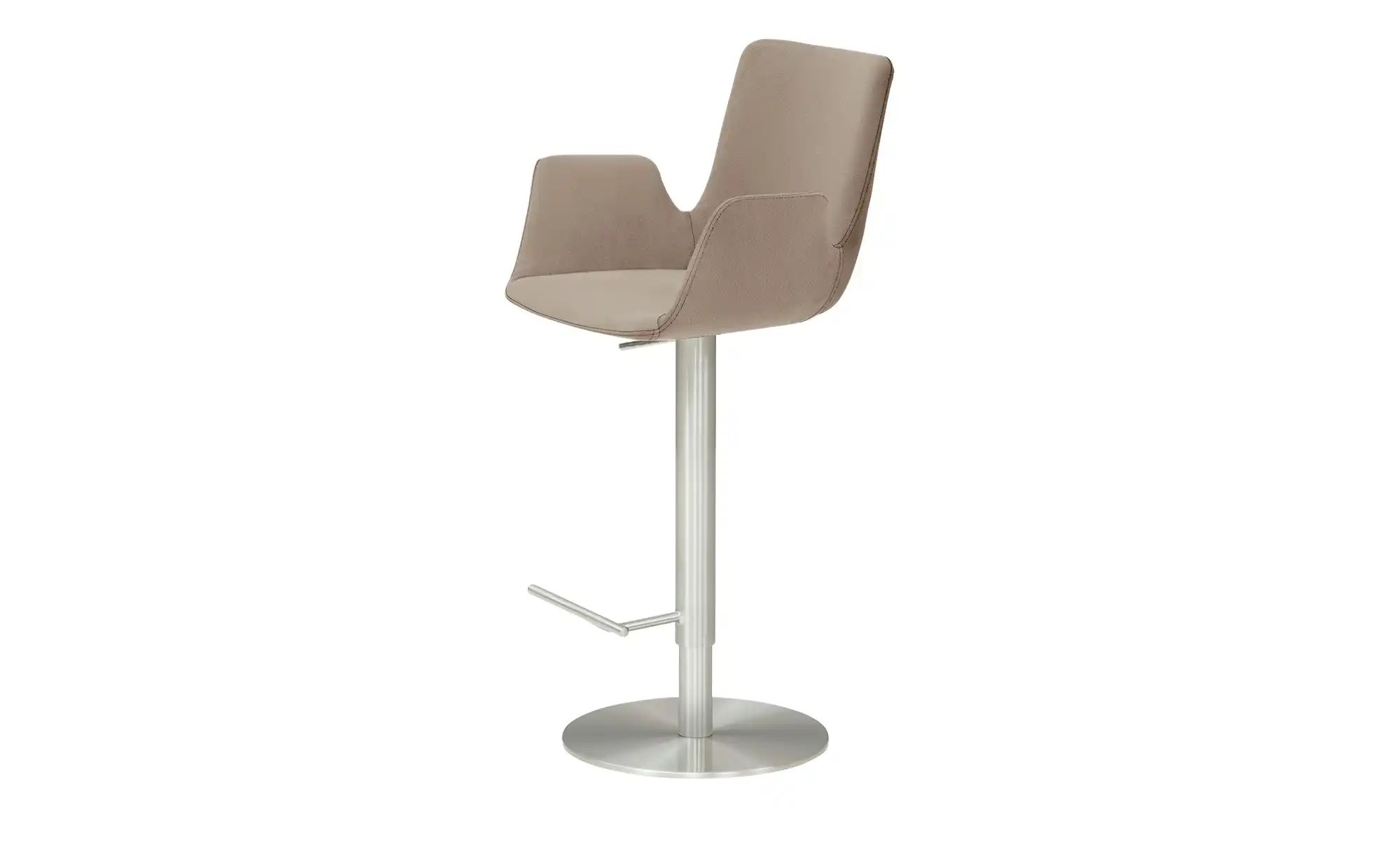 Barhocker  MyHelios ¦ braun ¦ Maße (cm): B: 52 T: 35 Polstermöbel > Hocker günstig online kaufen